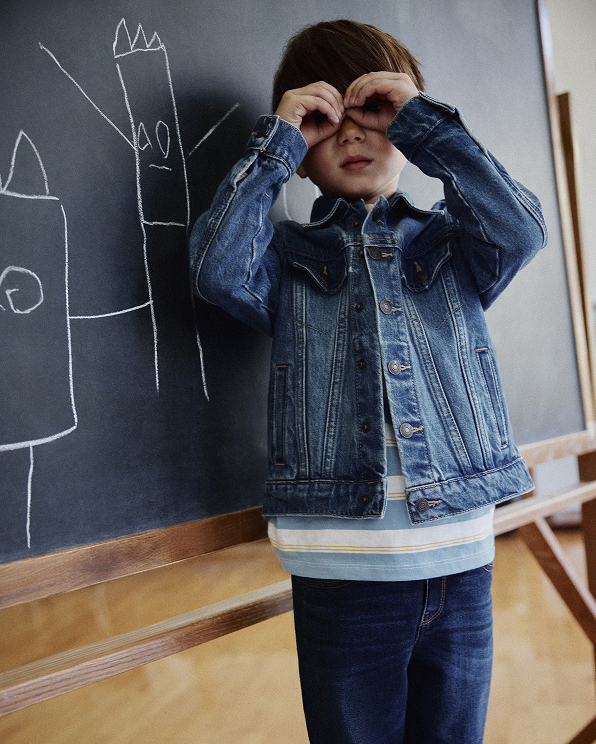Medium Wash Boys 100% Organic Cotton Denim Jacket