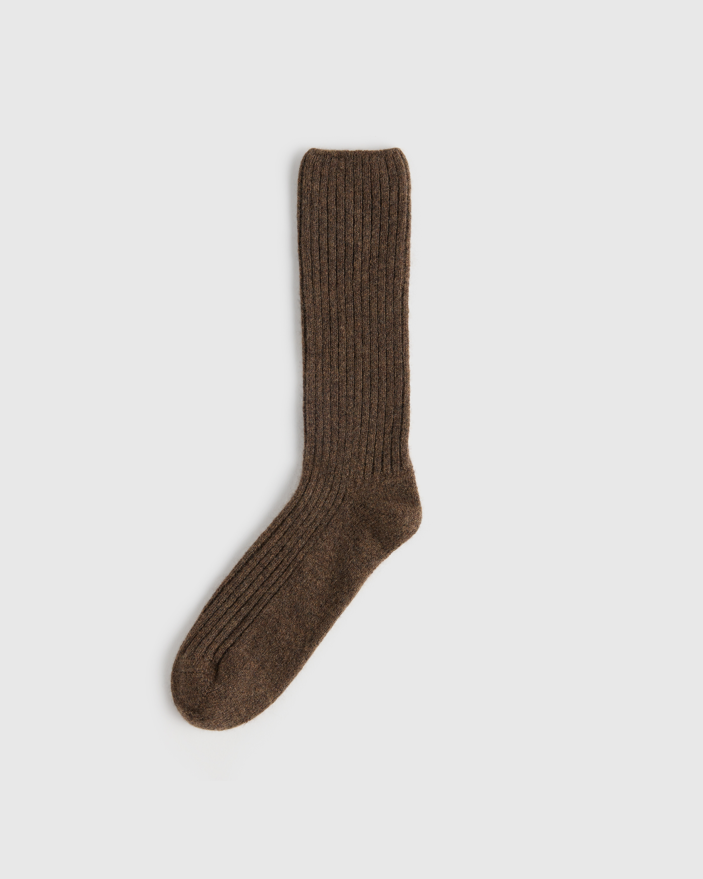 Brown Cashmere Trouser Sock