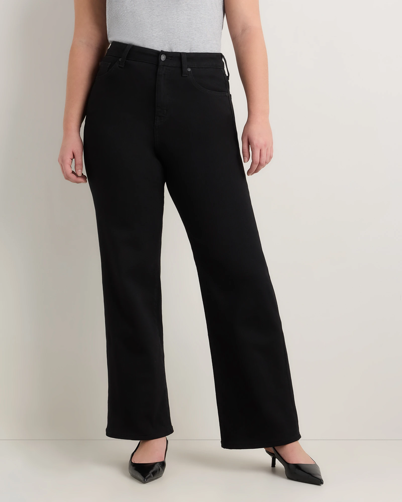 Curvy Bella Stretch Wide Leg Jeans - 30"