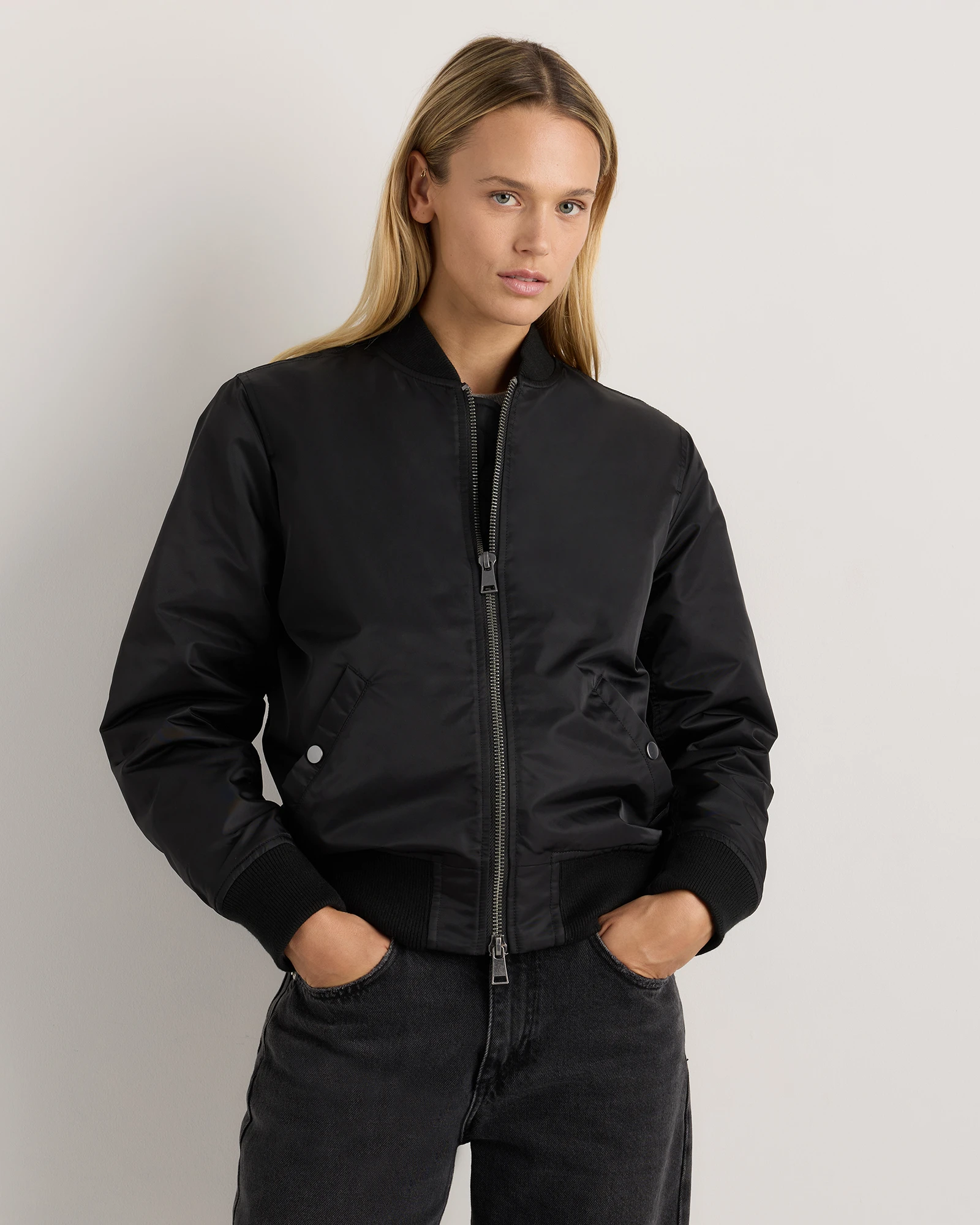 Women's Flight Nylon Bomber Jacket