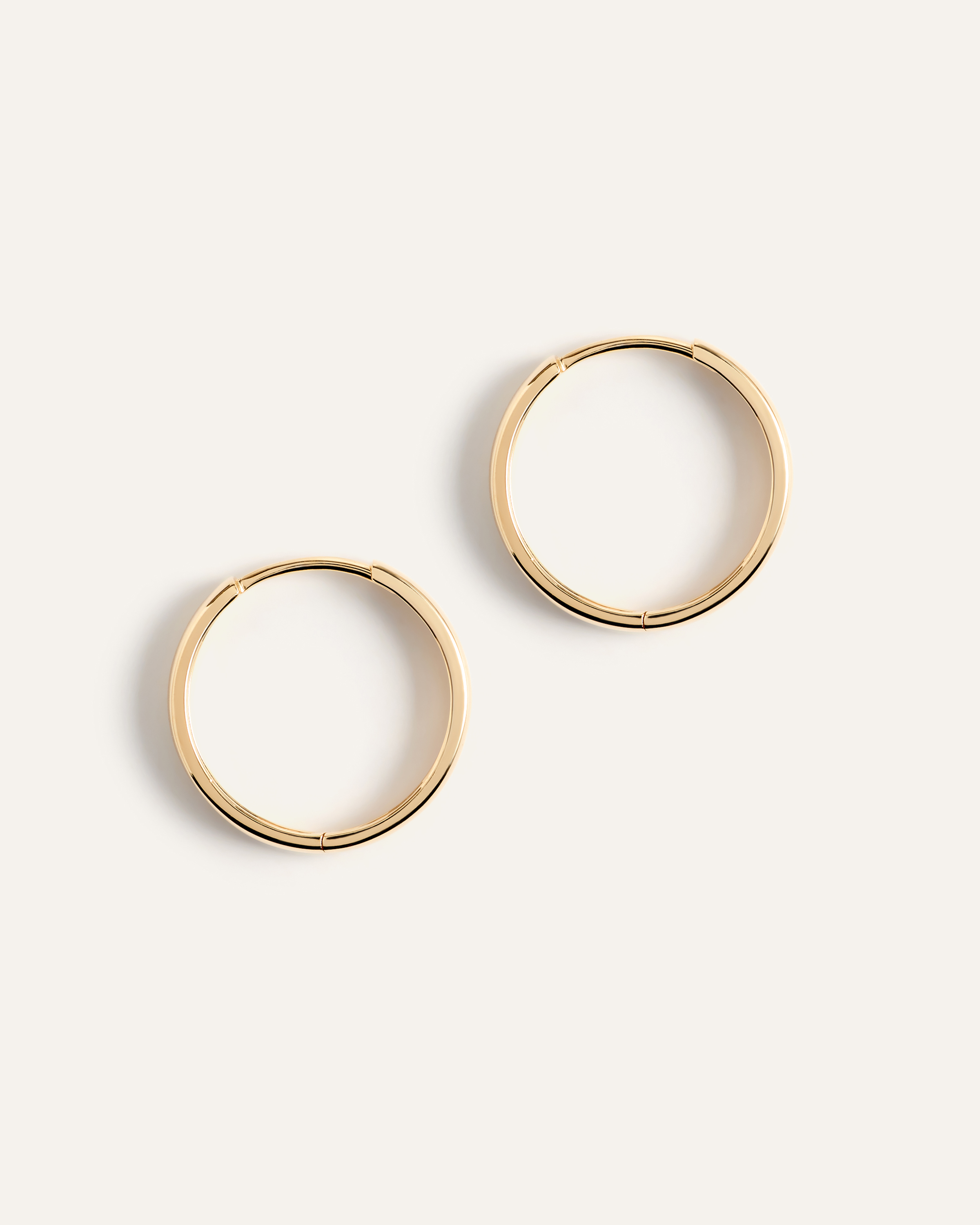 14K Gold Bold Hoops