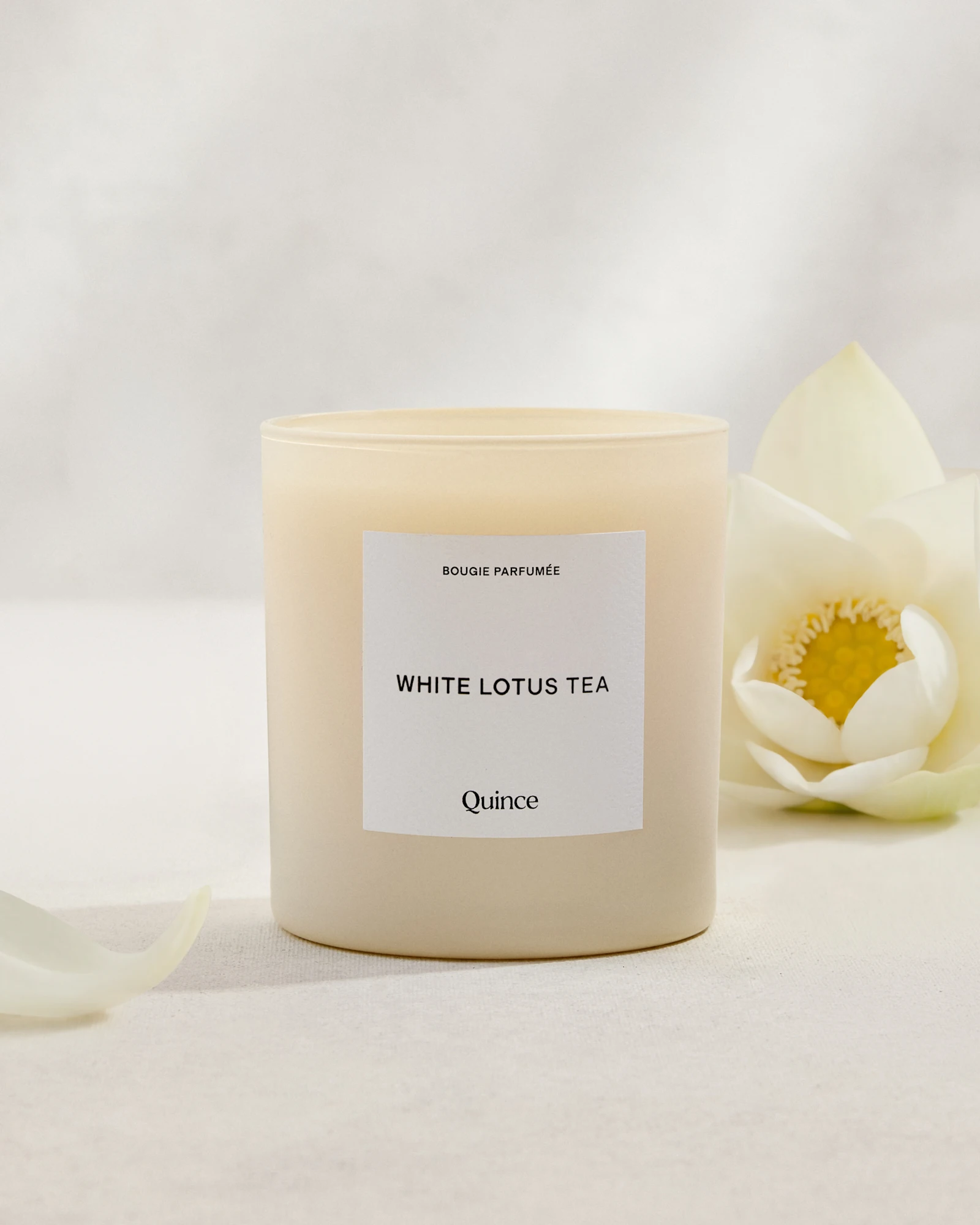 White Lotus Tea Candle