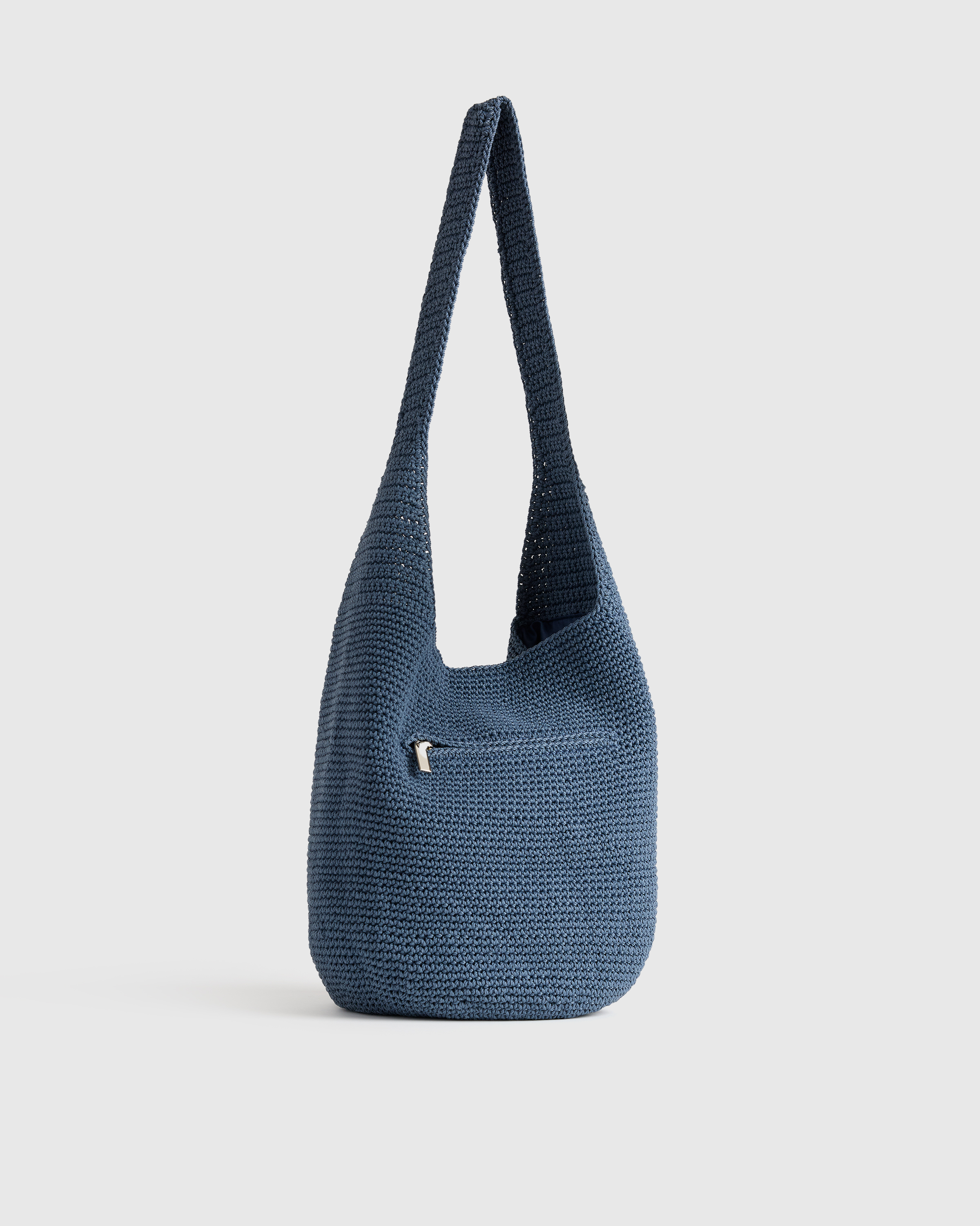 Hand Crochet Hobo Shoulder Bag - Thumbnail 2