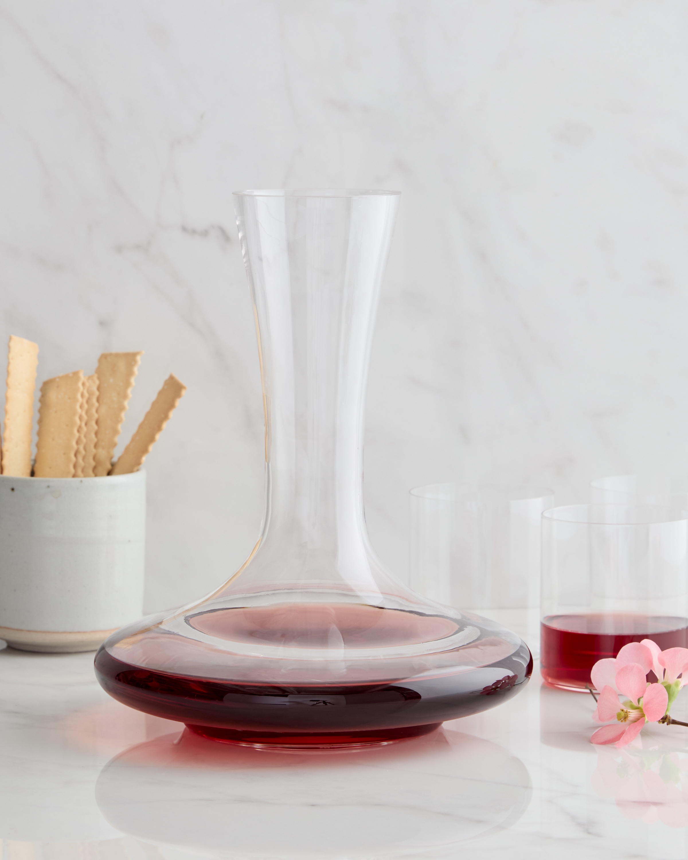 Glass Mouth Blown Wine Decanter 