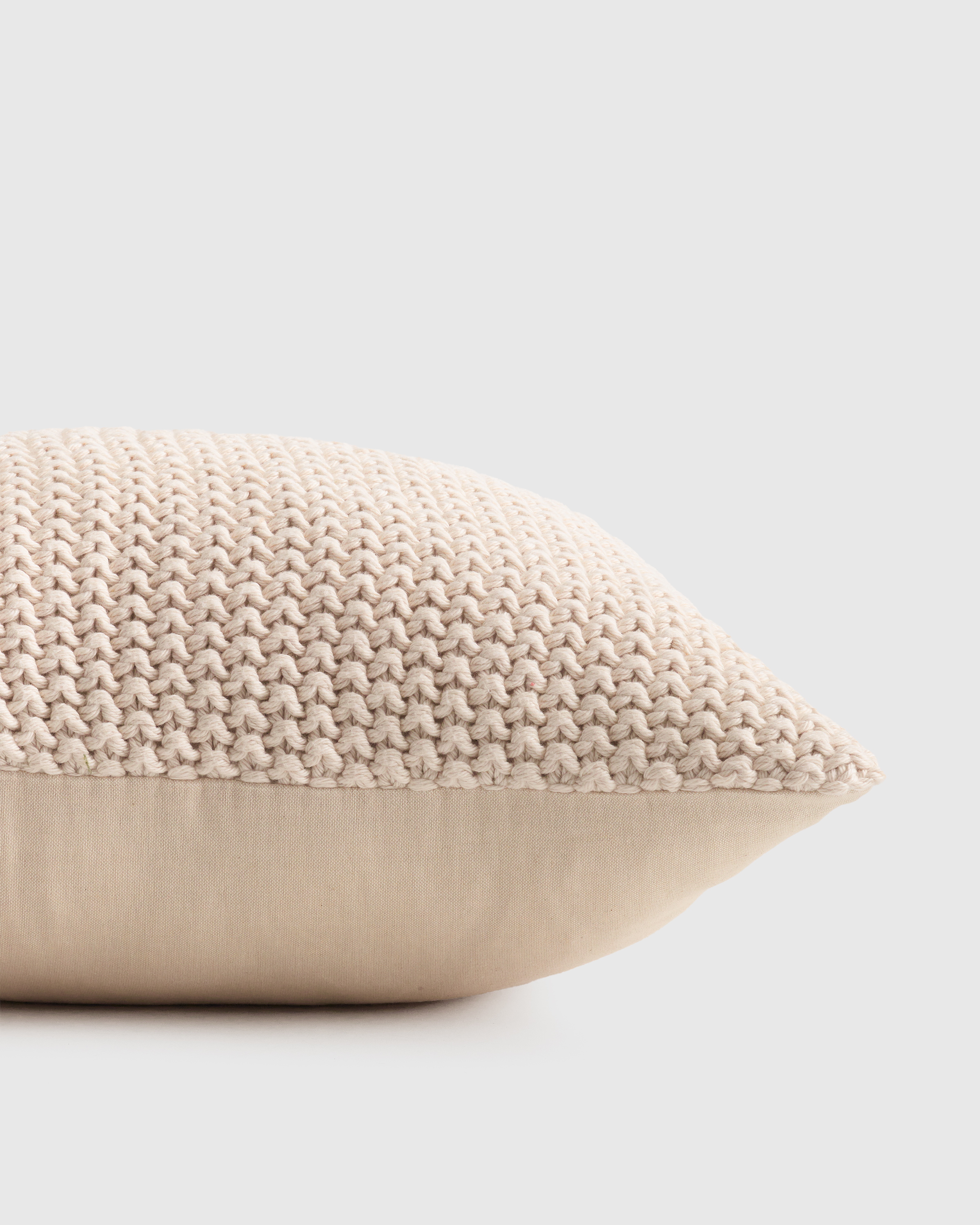 Cotton Fisherman Pillow Cover (Set of 2) - Natural