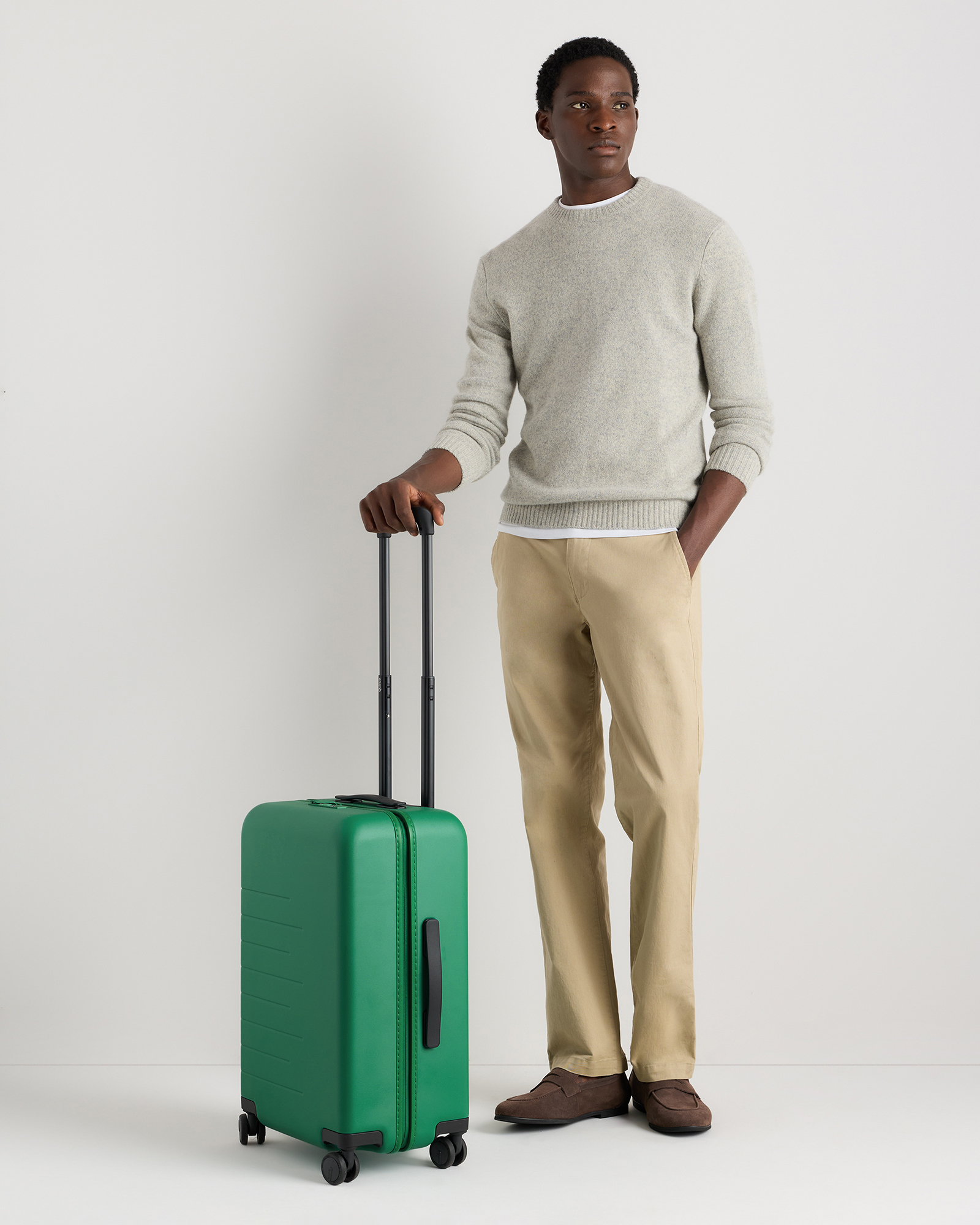 Carry-On Suitcase in Emerald Jungle