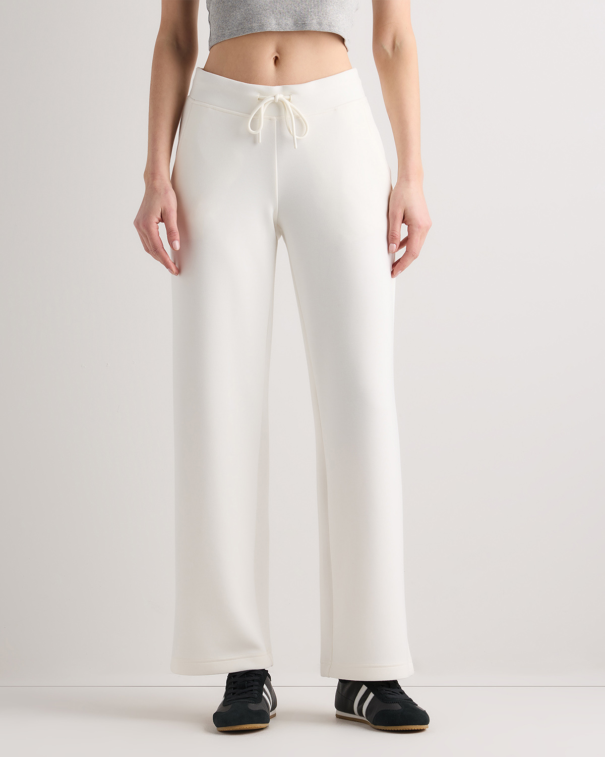 Soft Ivory CloudComfort Wide Leg Pants