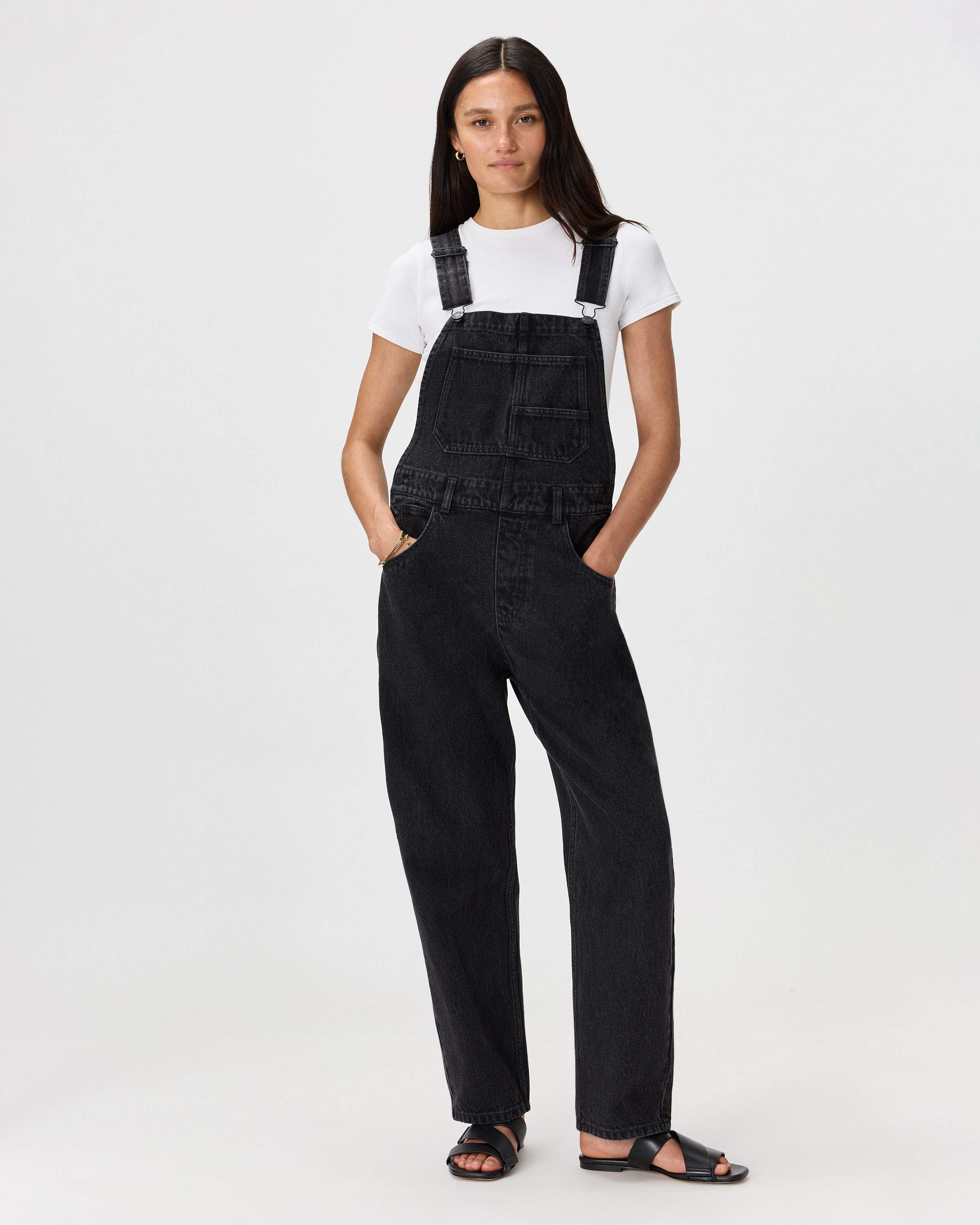 Mascara Black 100% Organic Denim Overalls