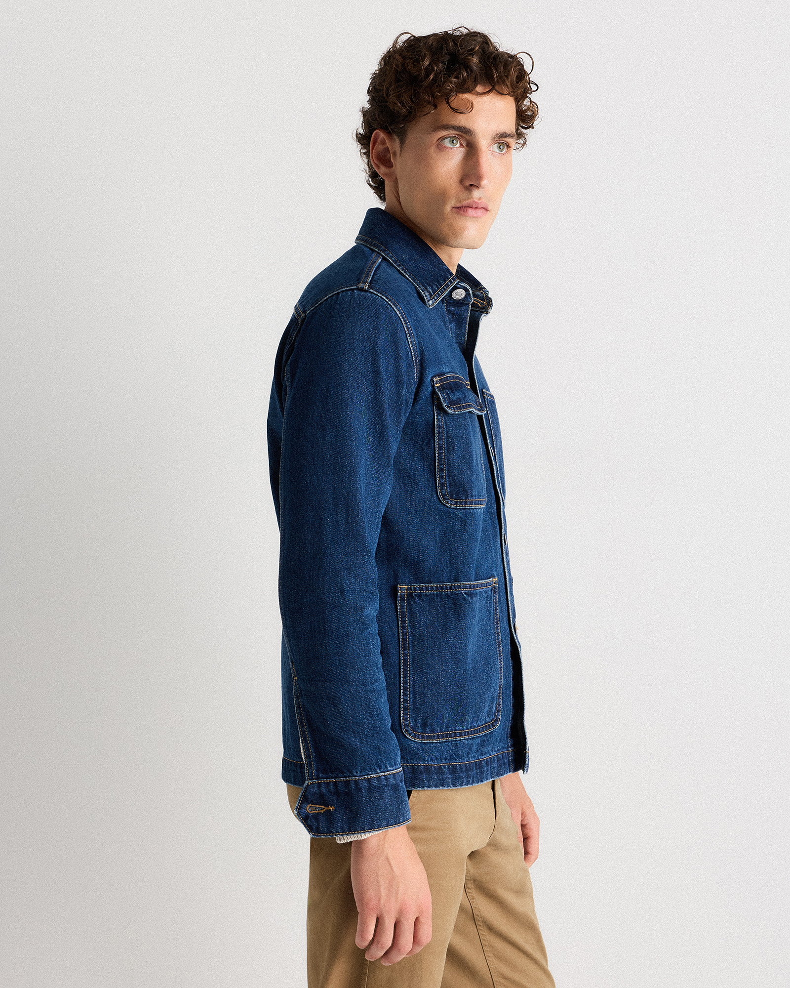 100% Organic Cotton Denim Chore Jacket