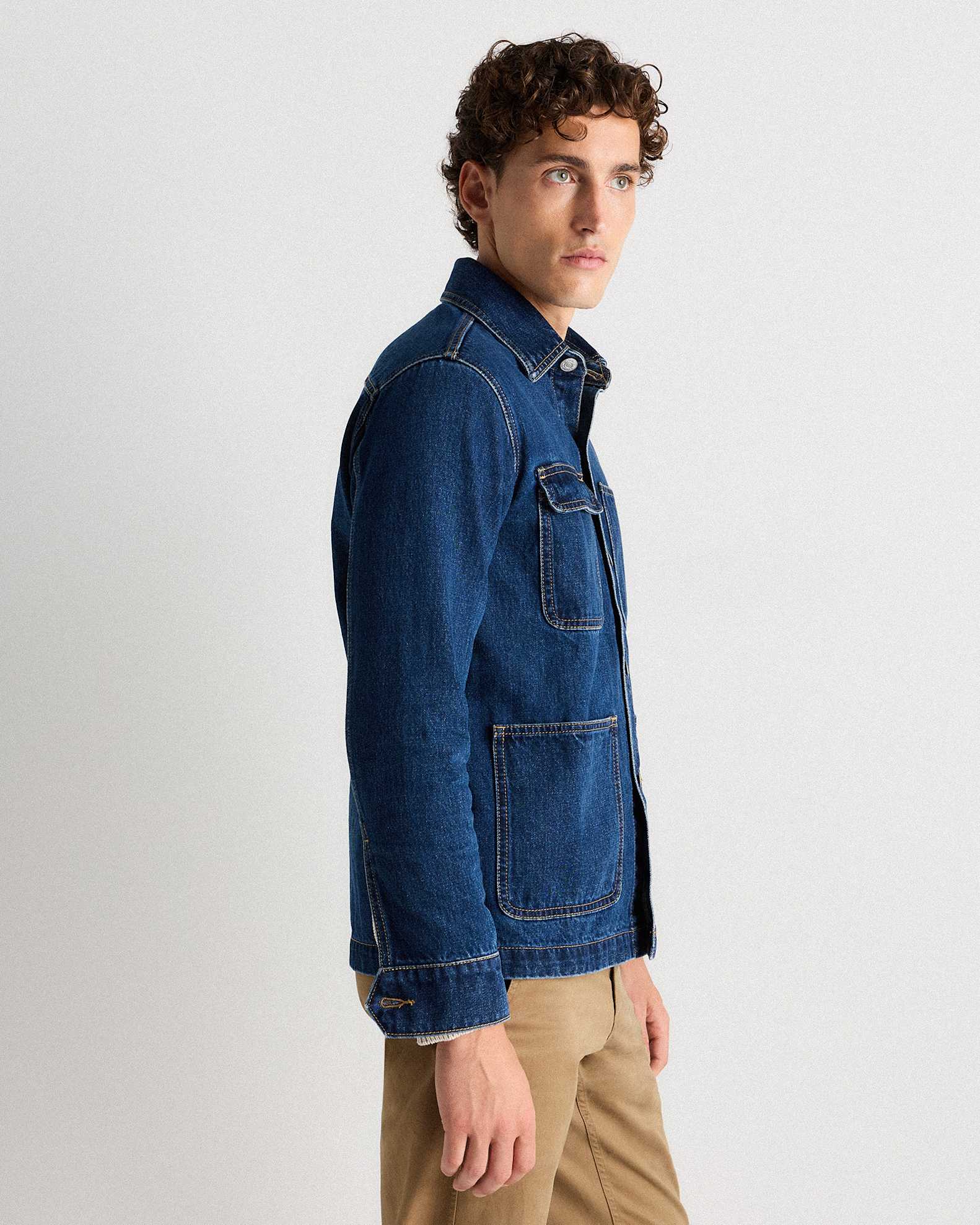 100% Organic Cotton Denim Chore Jacket