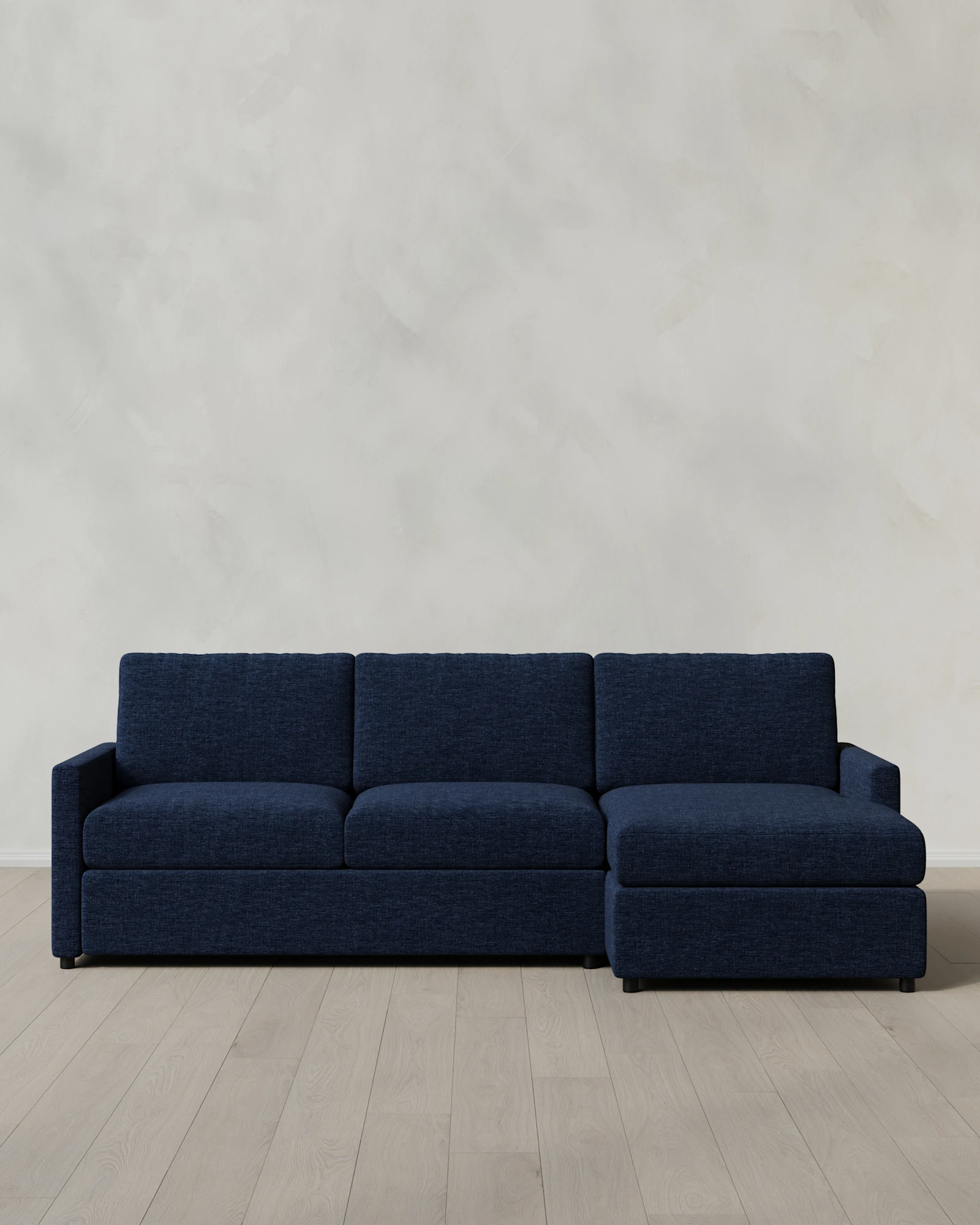 Brennan Performance Chenille Linen Blend Chaise Sectional