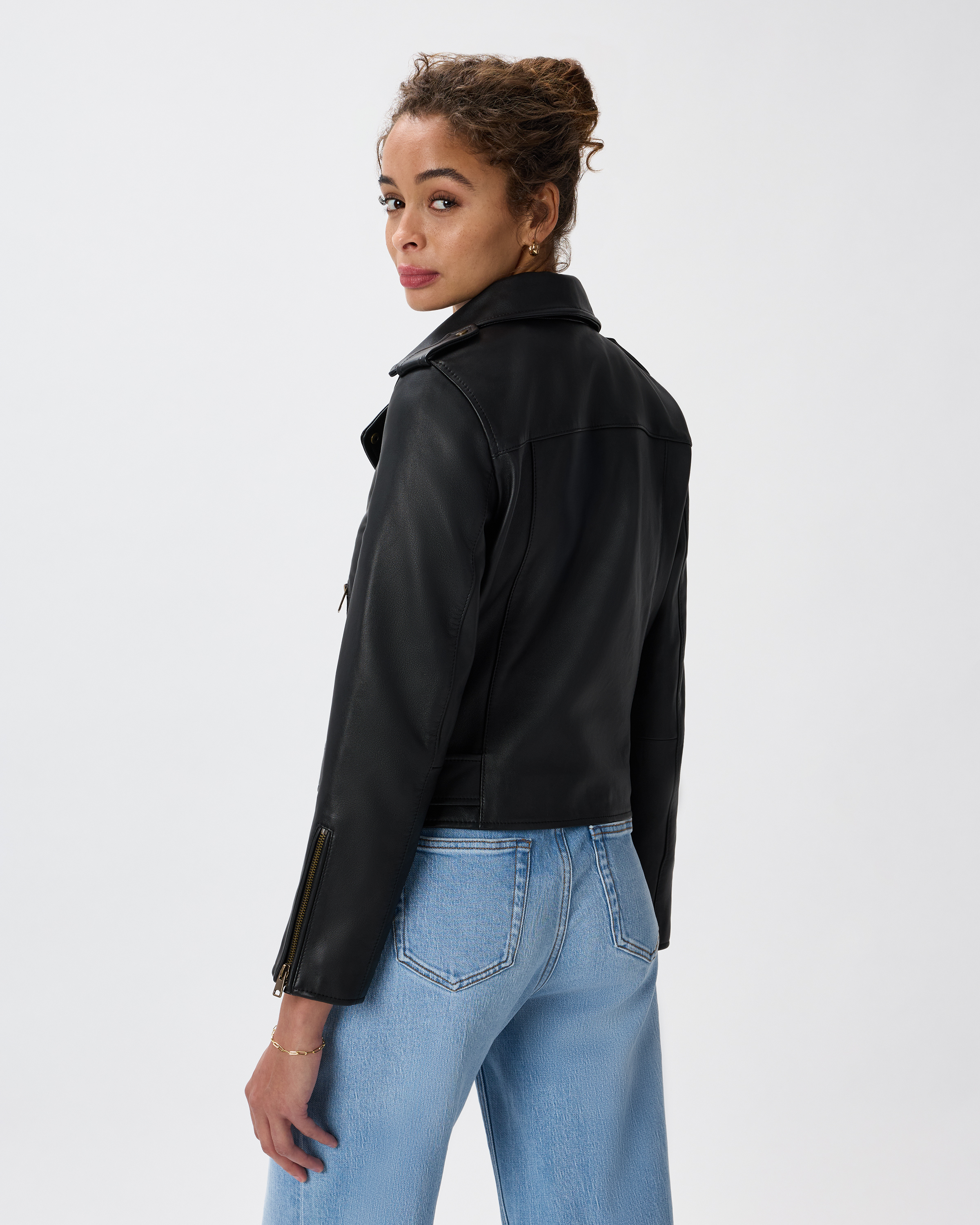 Women's 100% Leather Motorcycle Jacket