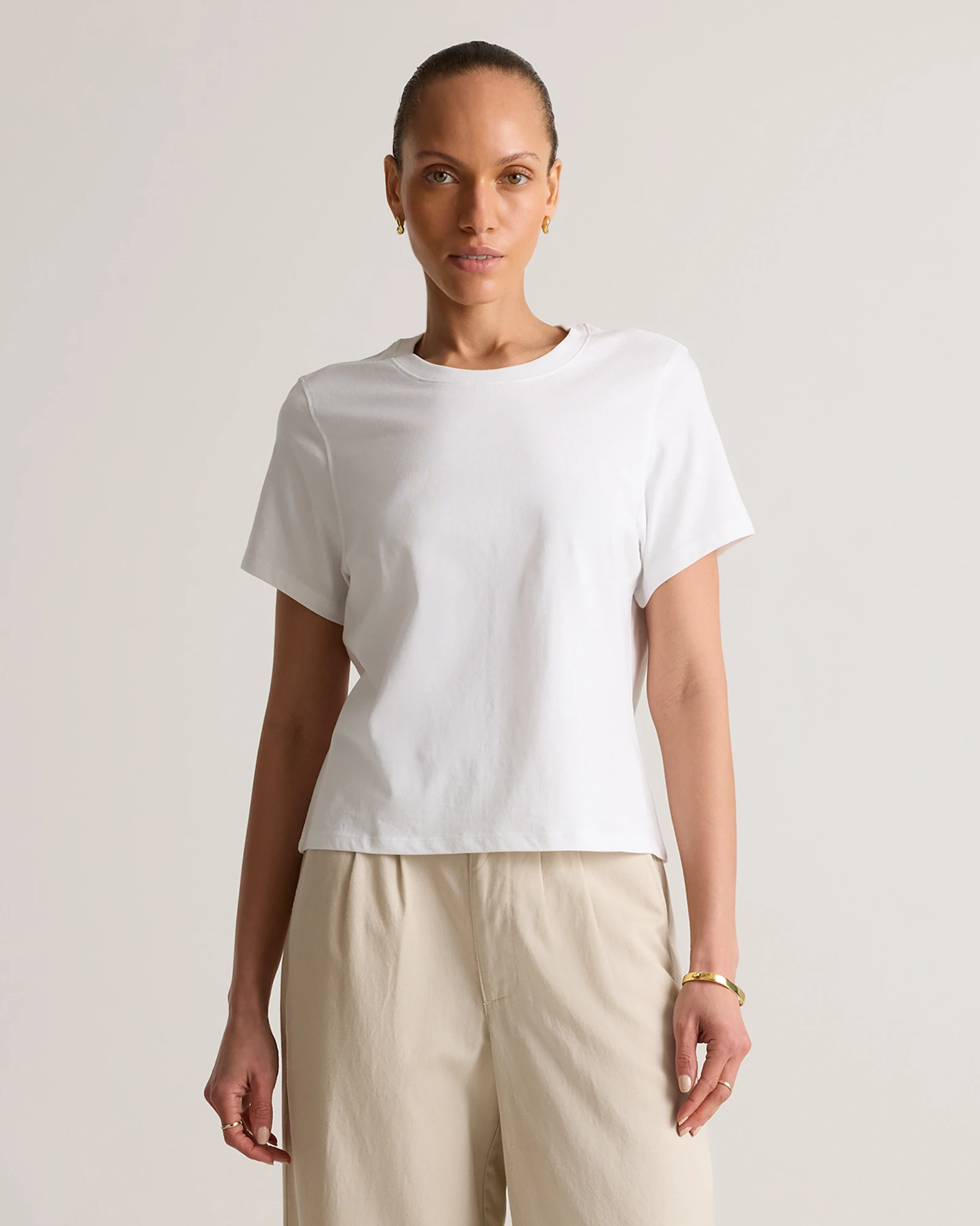 100% Organic Cotton Boxy Crewneck Tee