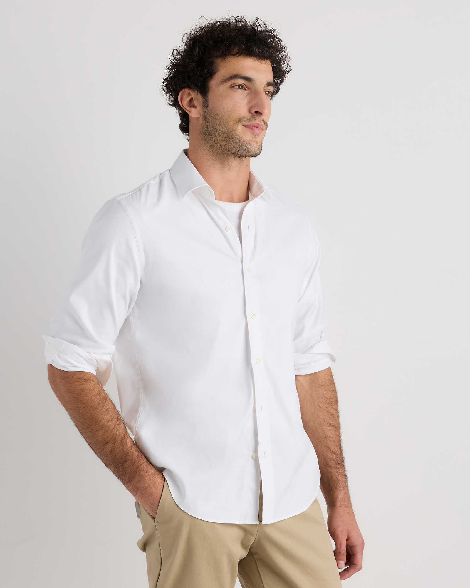 Men's Comfortflex Performance Dress Shirt - Classic Fit in White