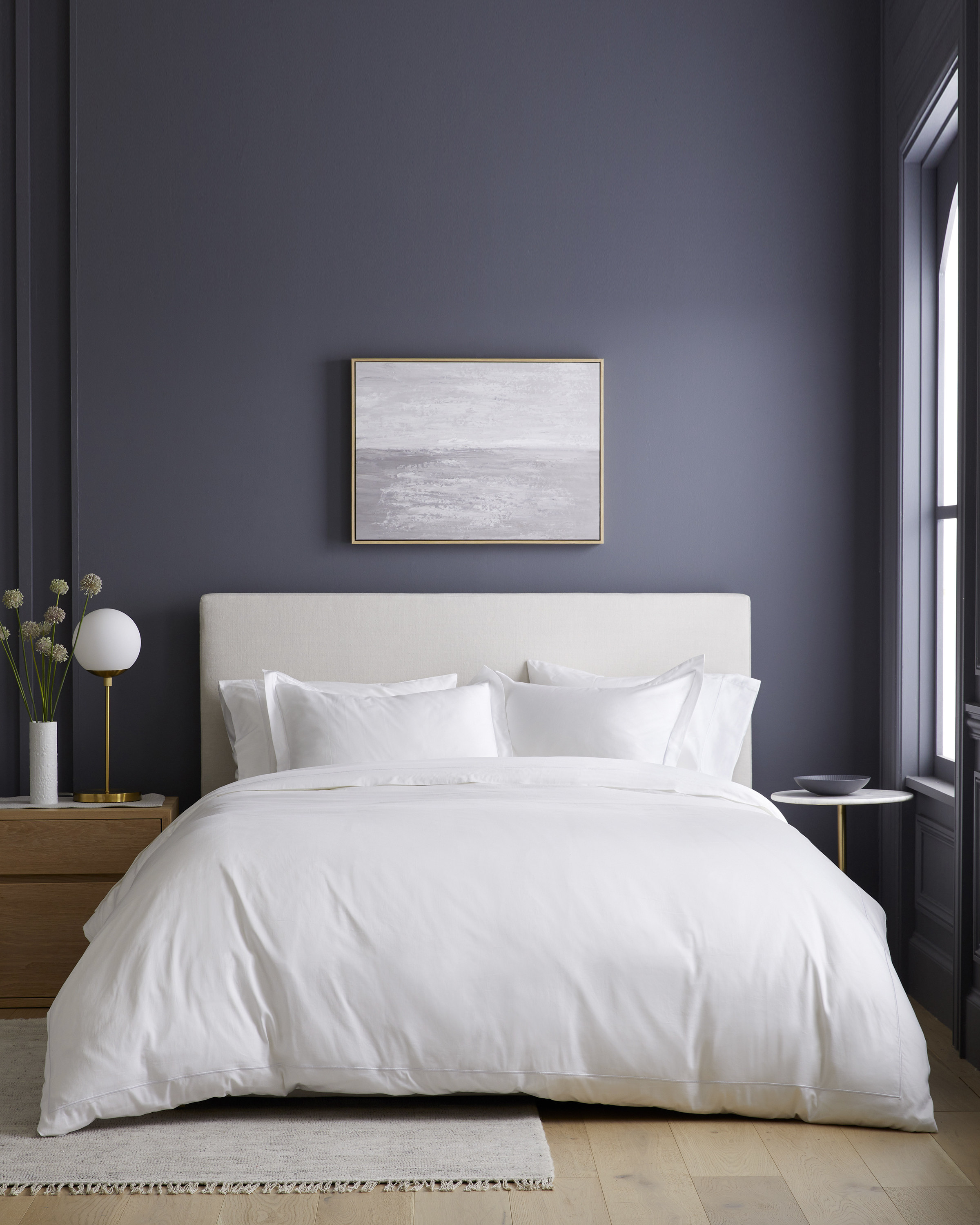 Luxury Organic Sateen Embroidered Duvet Cover - Thumbnail 5