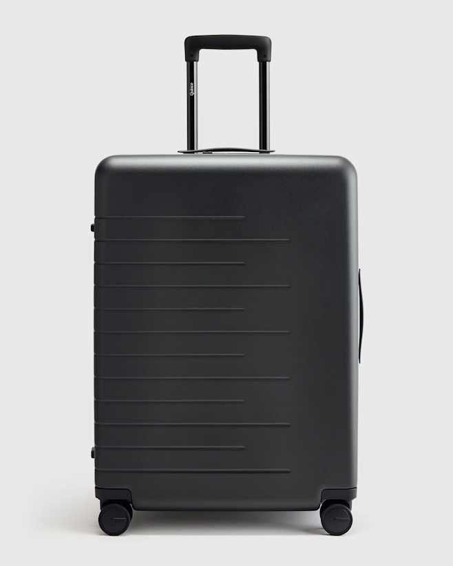 Black Expandable Large Check-In Suitcase