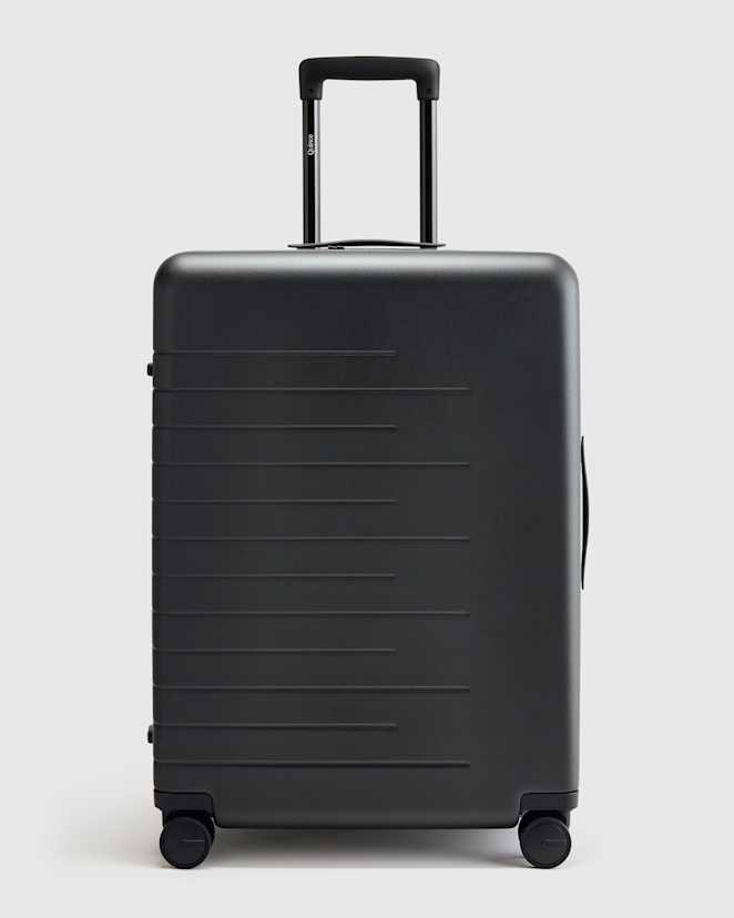 Black Expandable Large Check-In Suitcase