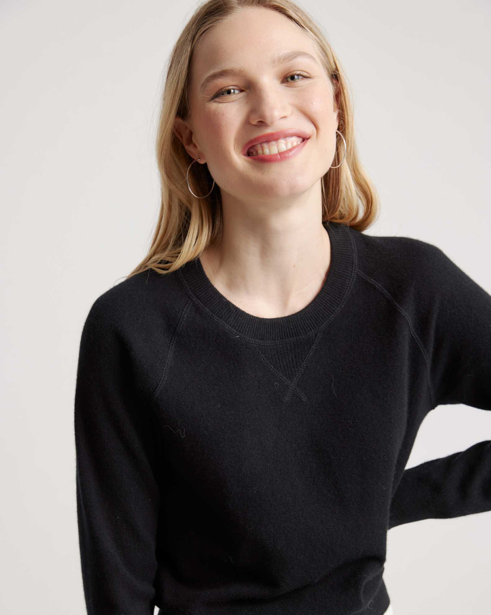 Mongolian Shrunken Cashmere Sweatshirt