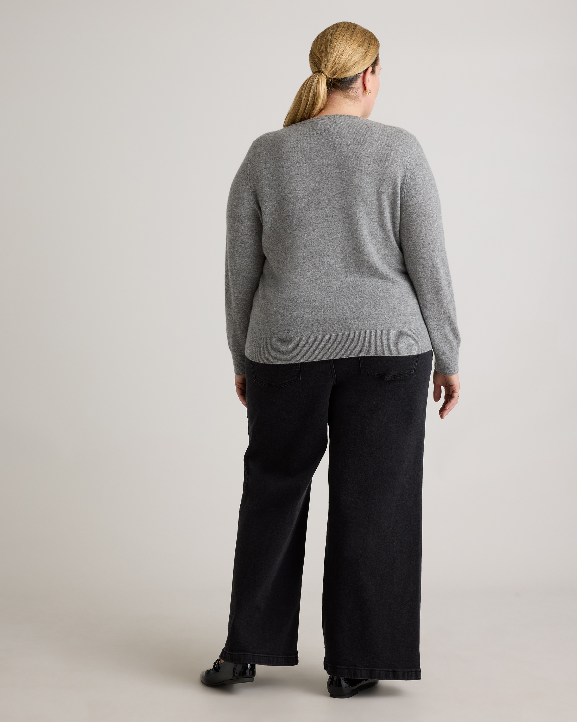 Mongolian Cashmere V-Neck Sweater