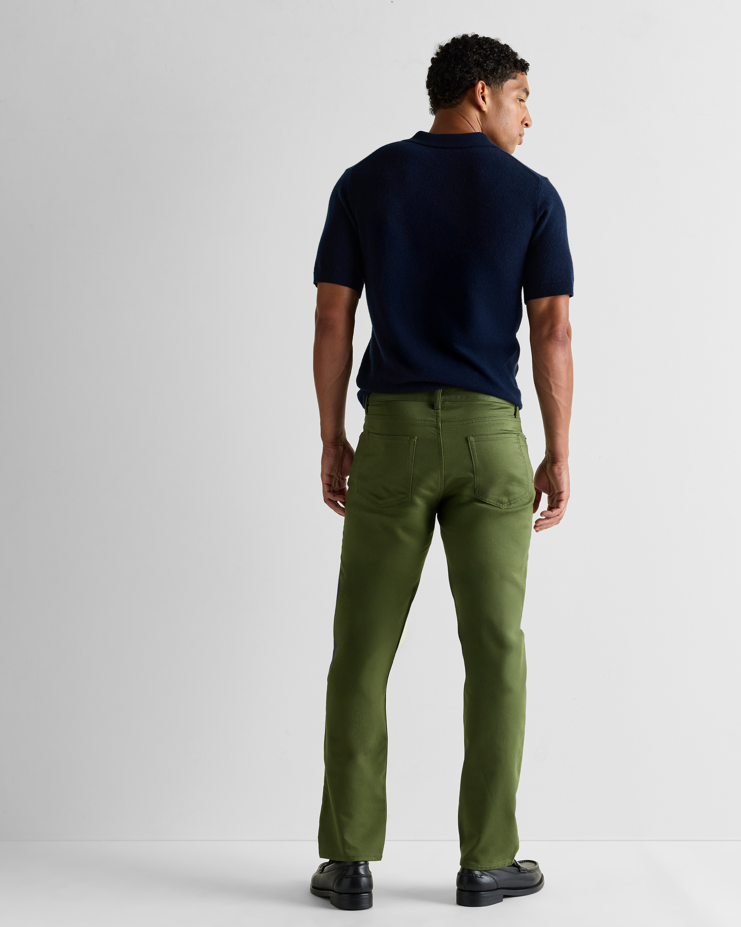 Comfort Stretch Traveler 5-Pocket Pants in Chive