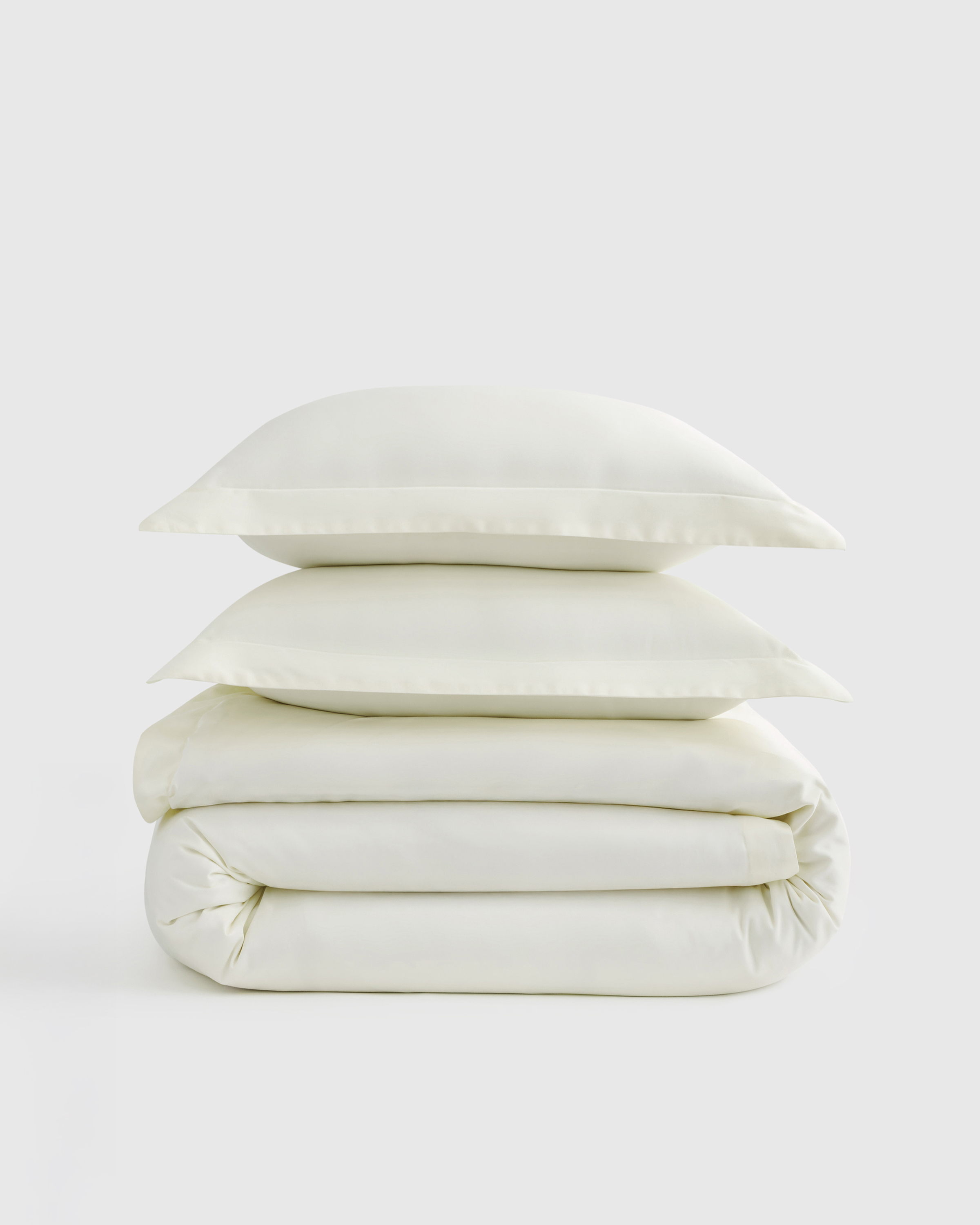 Ivory Signature Giza Cotton Sateen Duvet Cover Set