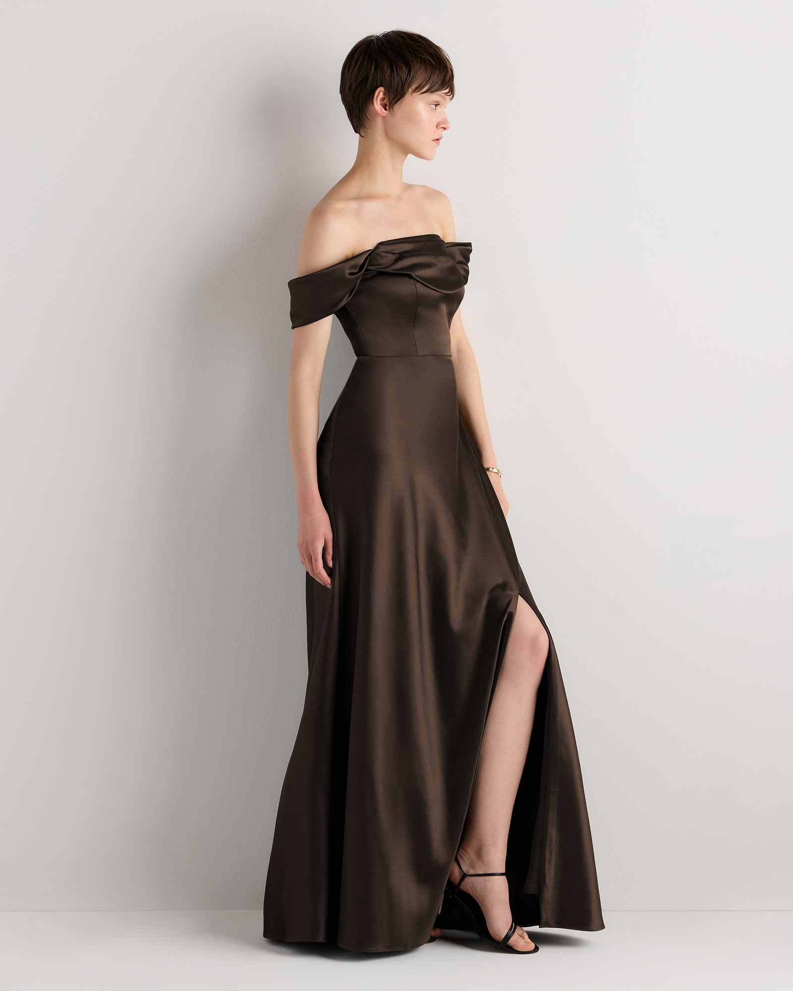 a-line v-neck tea-length chiffon mother of the bride dress Ankle-length – Angrila Taking a Dress from microcategory:Little Black Dresses Size:12-24 Months Short Sleeves;Back Style