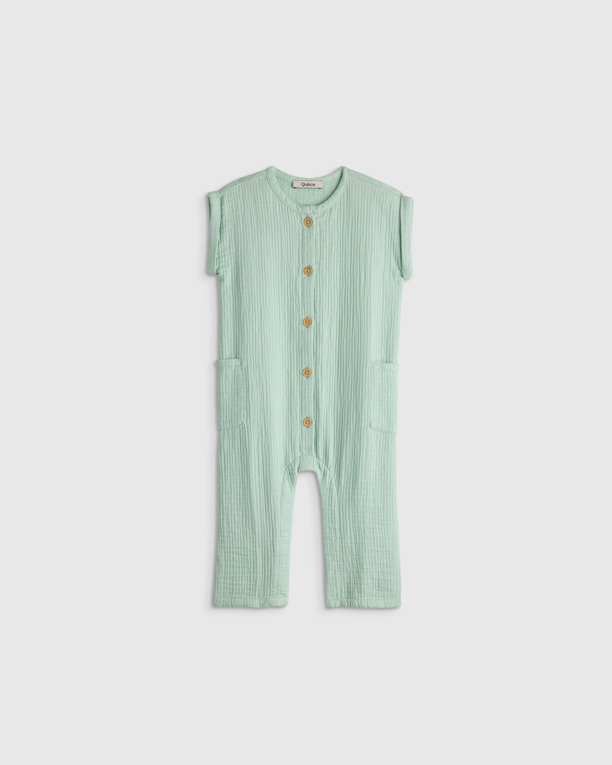 Sea Glass 100% Organic Cotton Gauze Romper