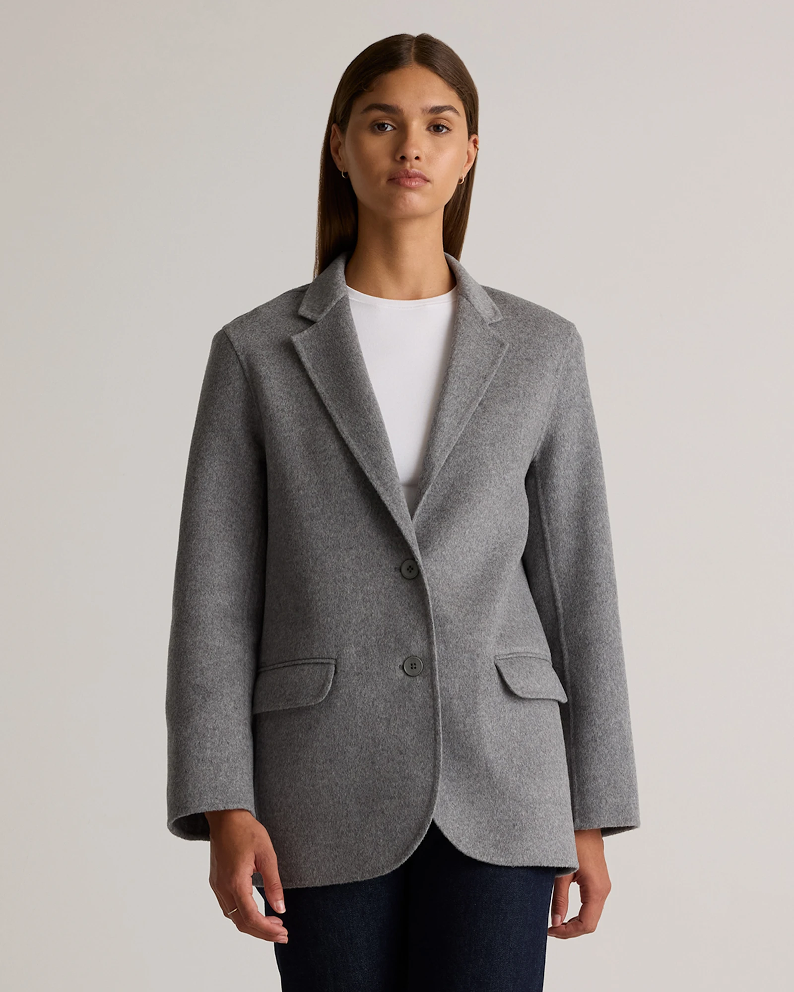 Double-Faced Merino Wool Soft Blazer