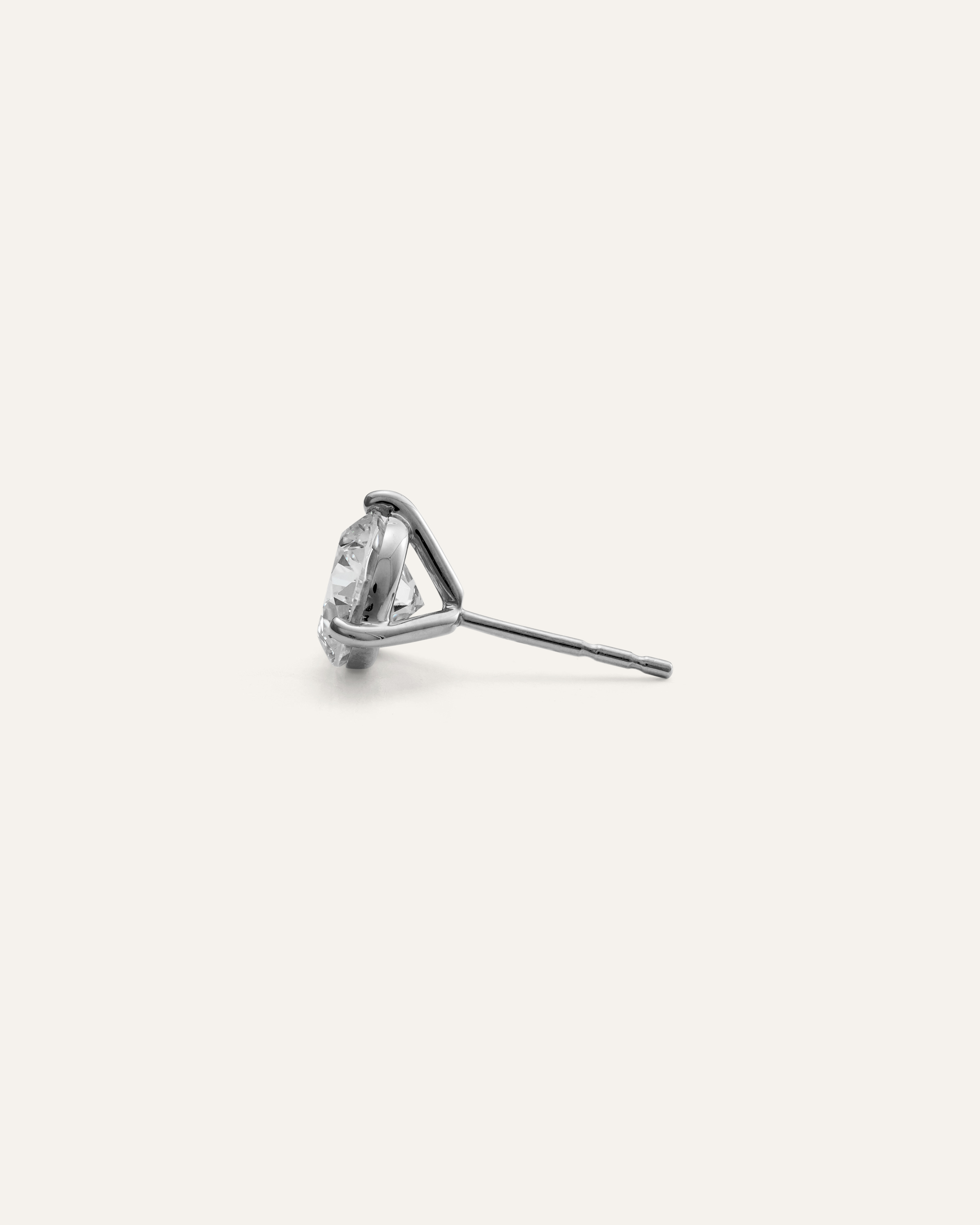 14K Gold Lab Grown Diamond Martini Studs - 2.5ctw - thumbnail 8