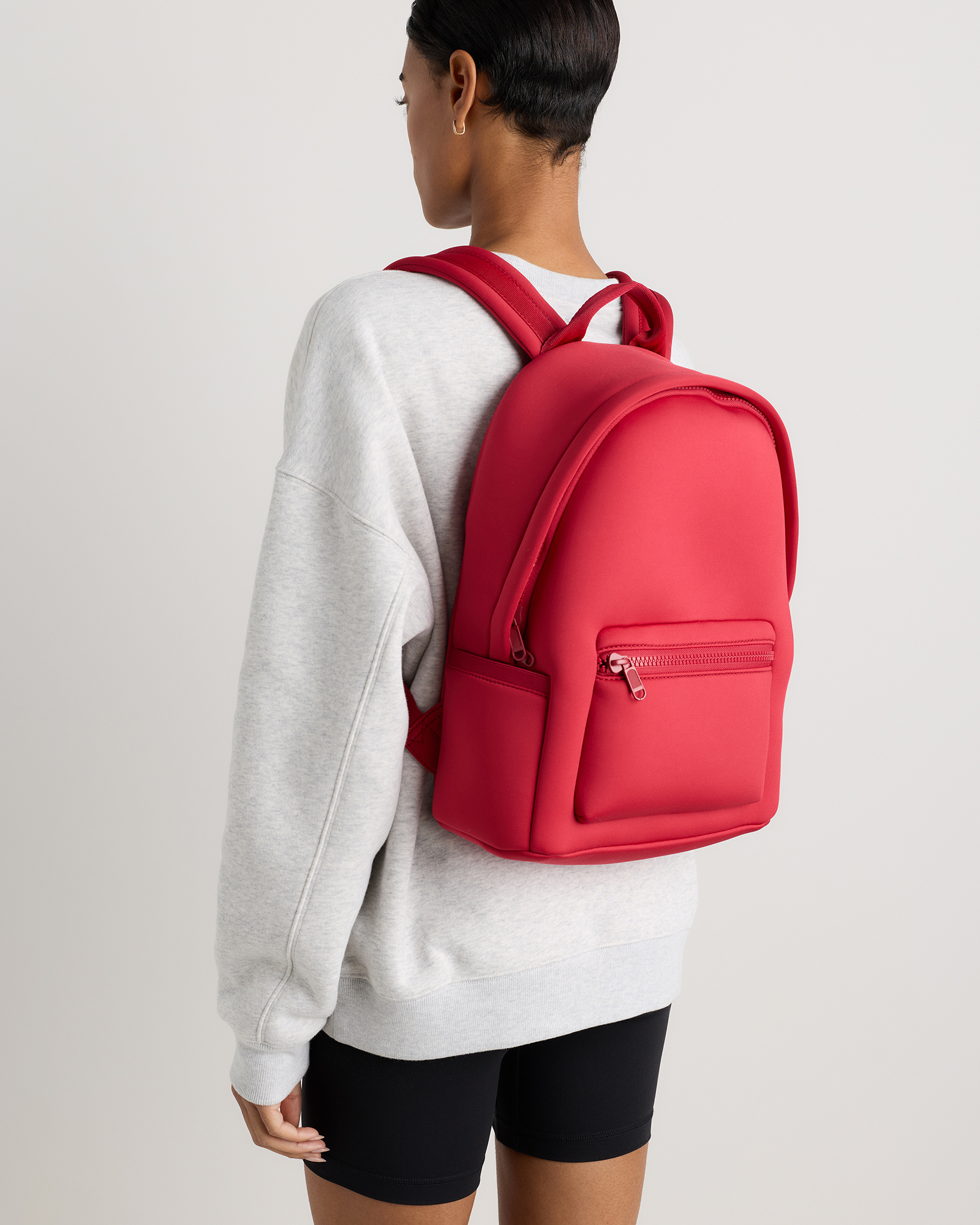 All-Day Neoprene Backpack in Ruby Red