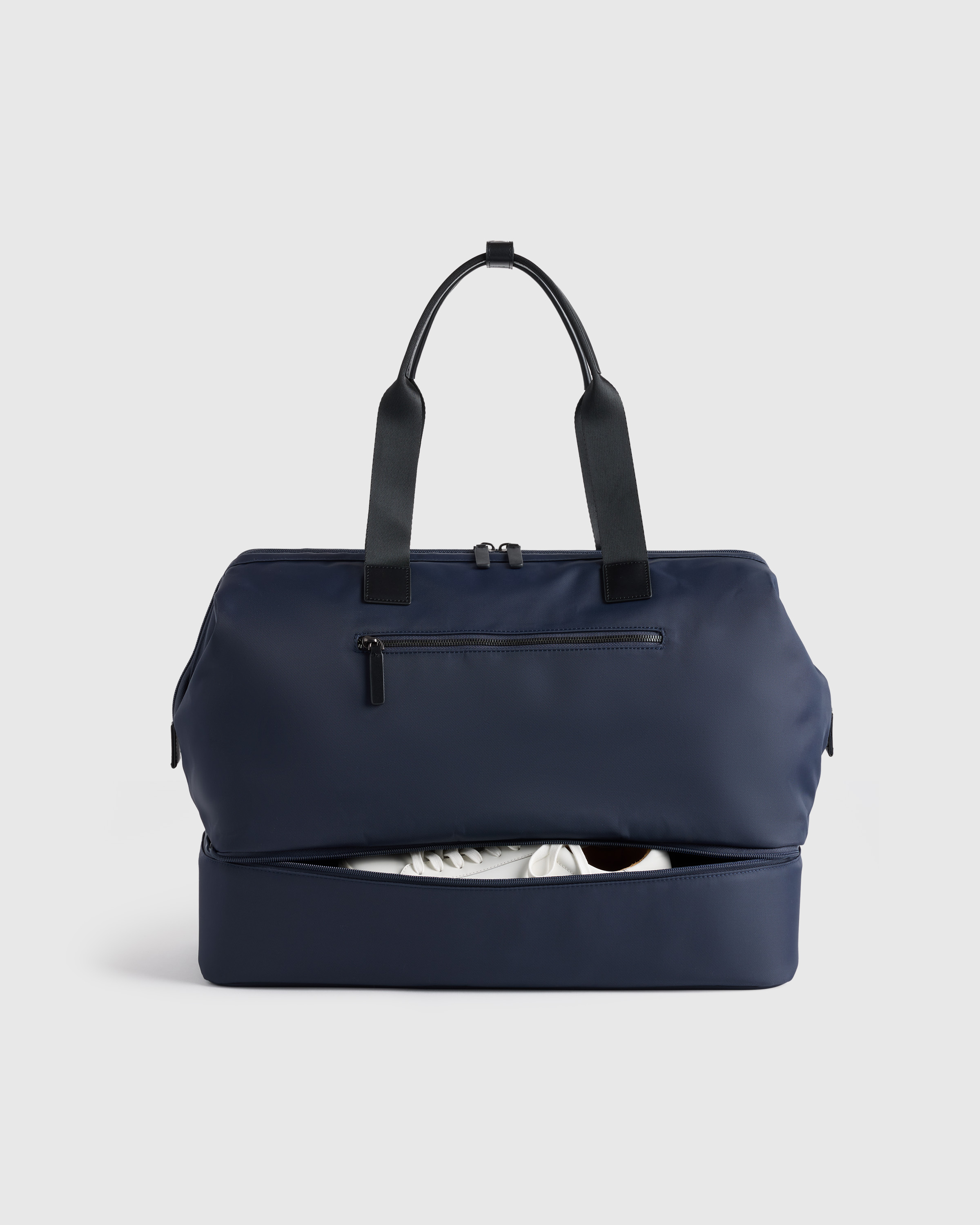 Voyage Nylon Dual Compartment Weekender in Navy