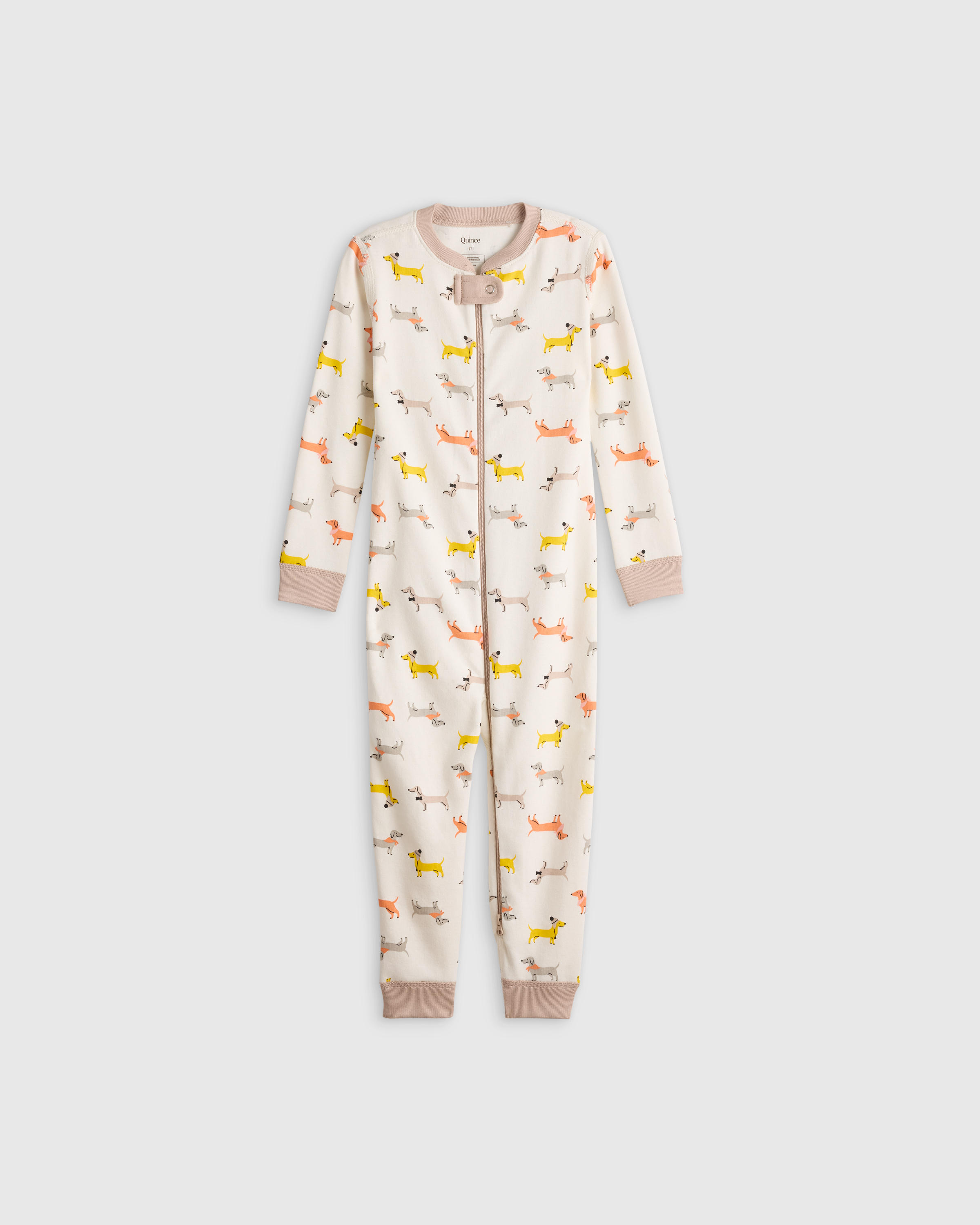 Puppies 100% Organic Cotton One Piece Pajama 