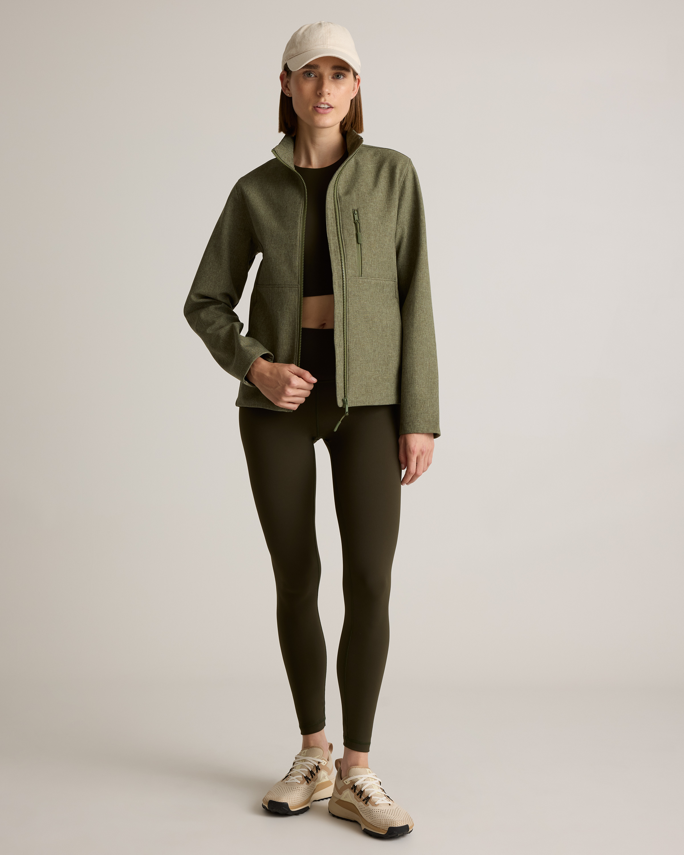 Softshell Fleece-Lined Full-Zip Jacket