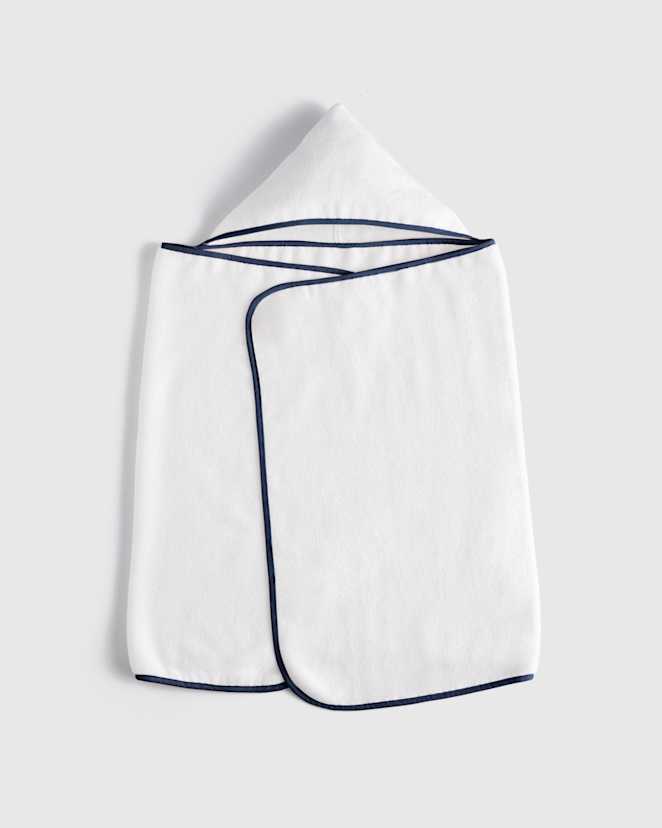 hooded towel 2 navy