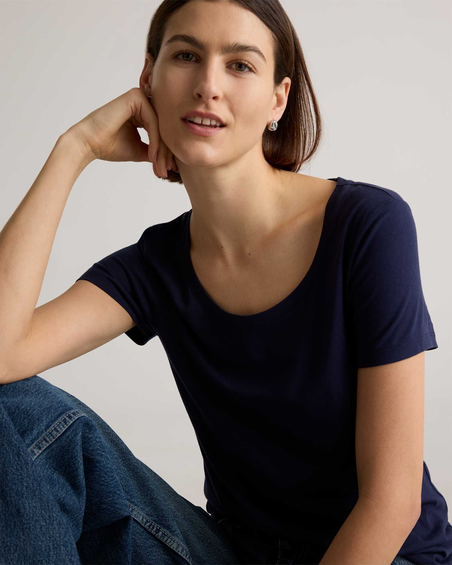 Cotton Modal Scoop Neck Tee Pack Bundle - Main Image