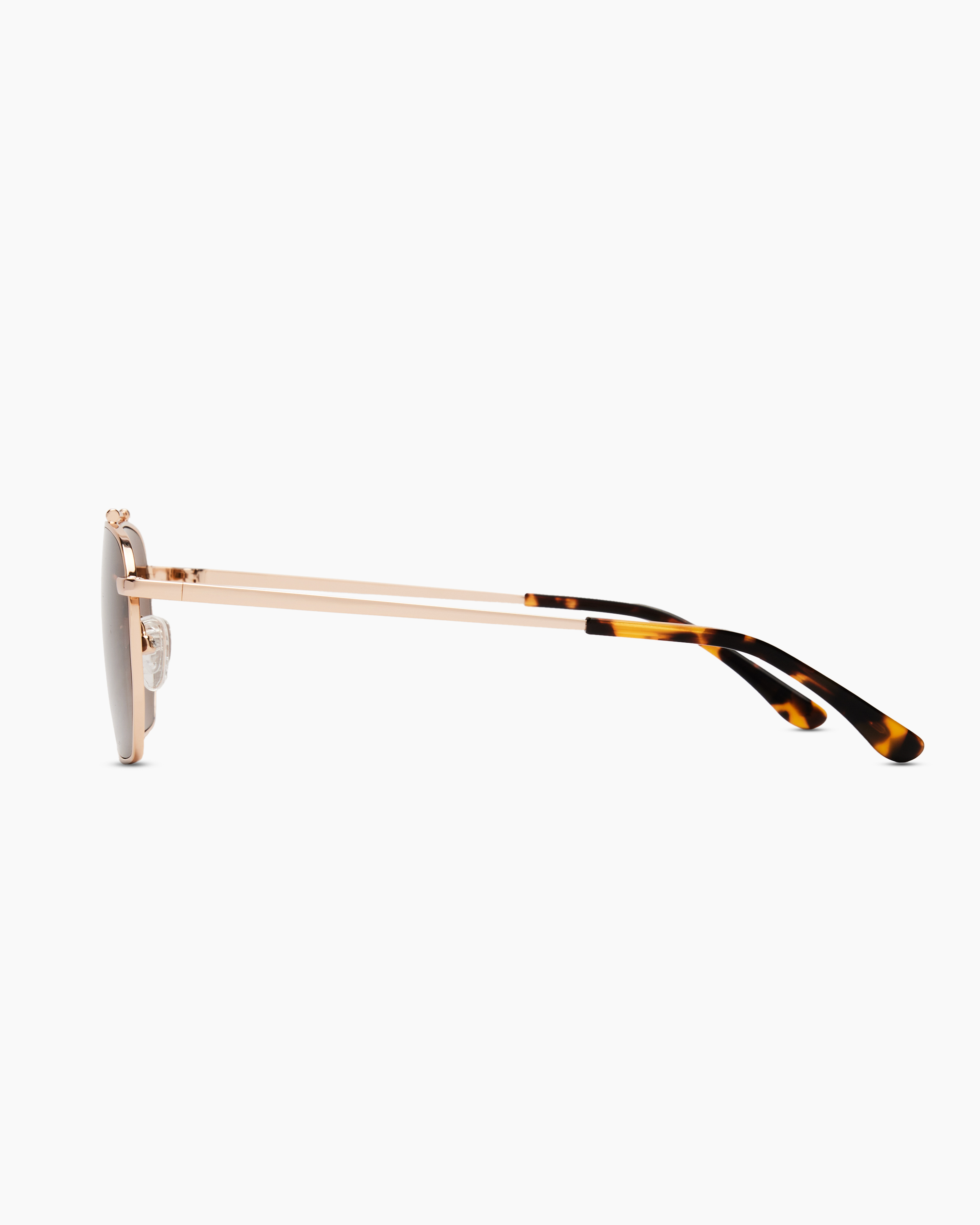 Baja Polarized Stainless Steel Sunglasses in Gold with Brown  display picture 3