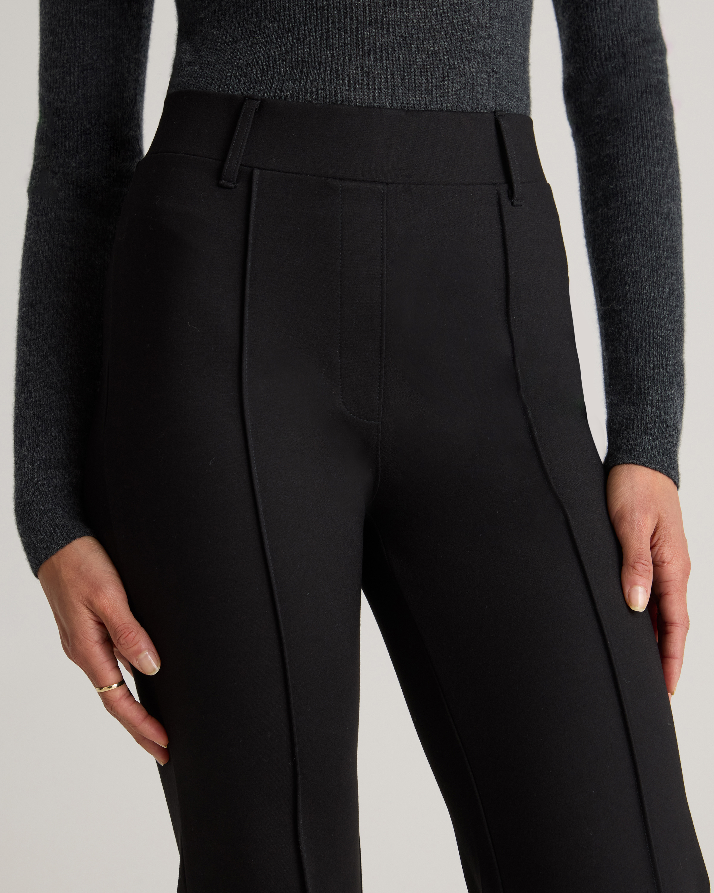 Stretch Crepe Classic Trouser Pants