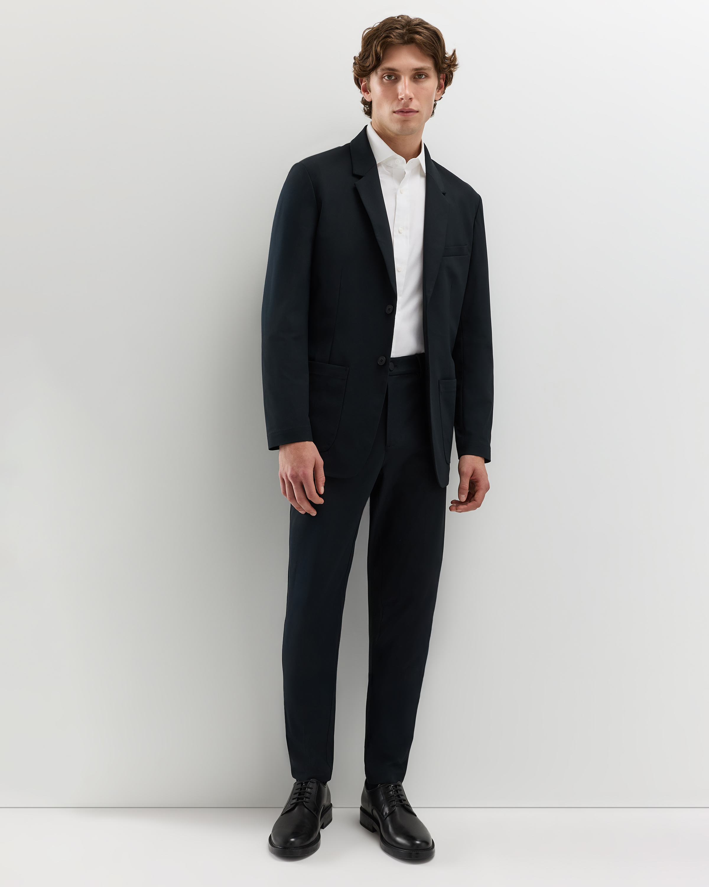 Men's Performance Stretch Technical Dress Pants in True Black, Size 32X32, Polyester by Quince