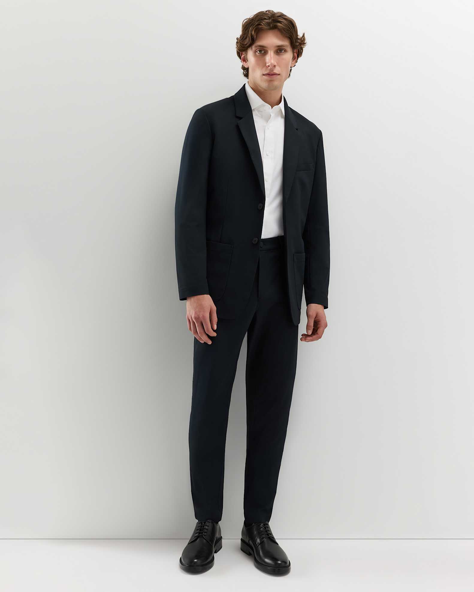 Men's Performance Stretch Technical Dress Pants in True Black, Size 32X32, Polyester by Quince Men's Performance Stretch Technical Dress Pants in True Black, Size 32X32, Polyester by Quince