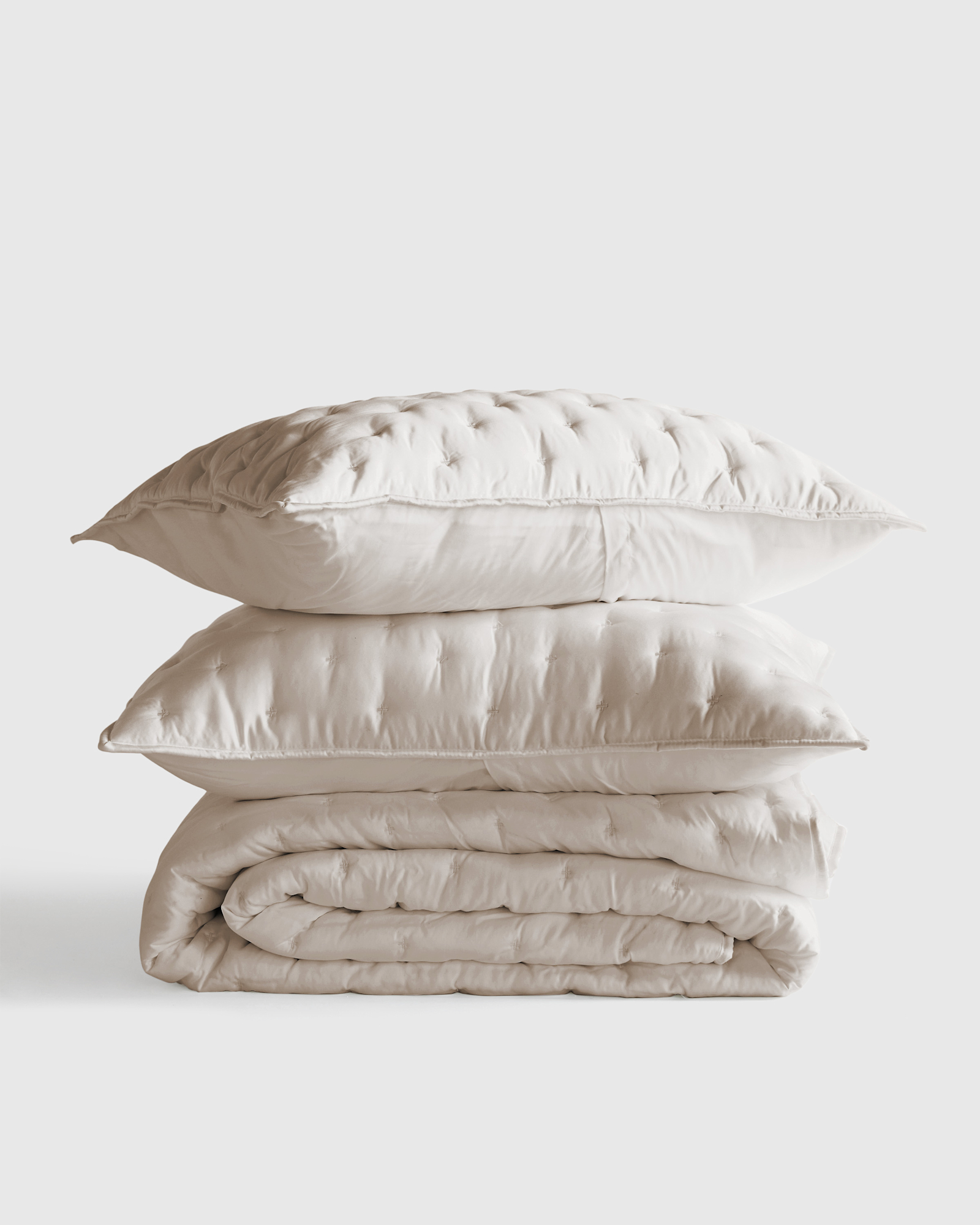 Bamboo Dream Quilt Set - King/Cal KingSize Chart, Sand