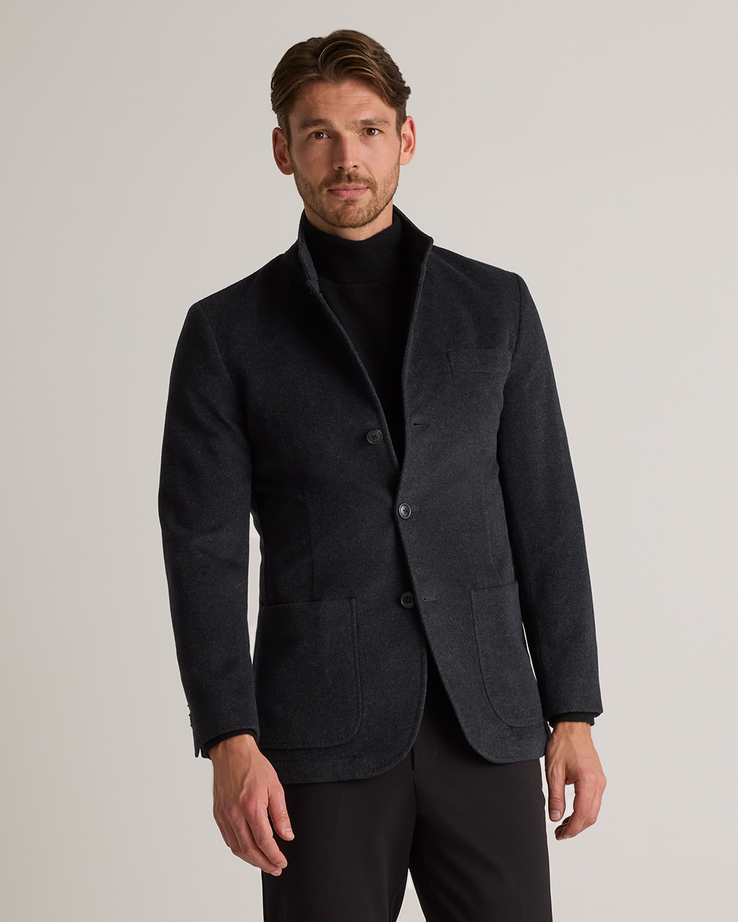 【新品】Soft Ox Utility Collarless Jacket L Featherless Quilted Utility Jacket