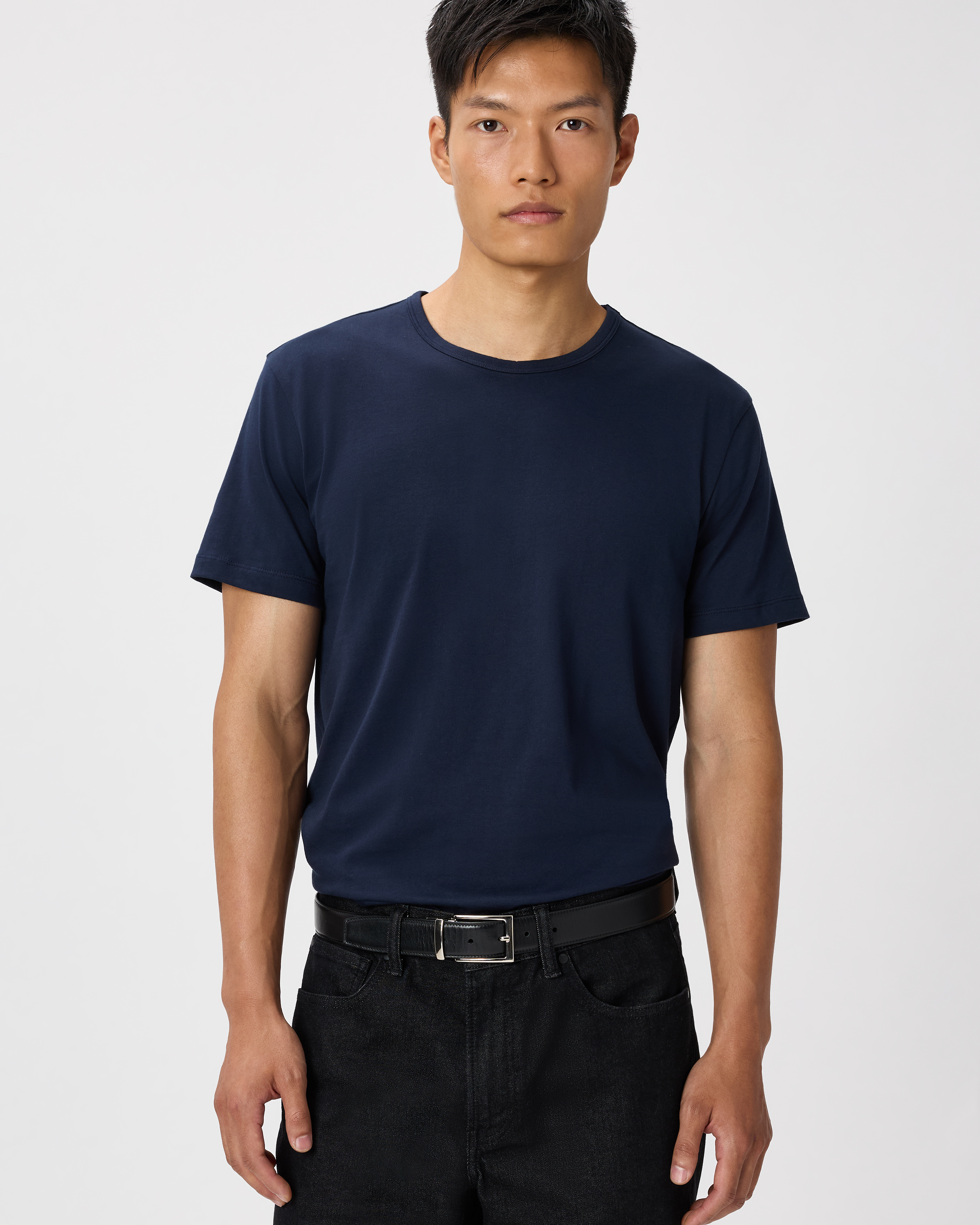 Navy Japanese Lotus Tee