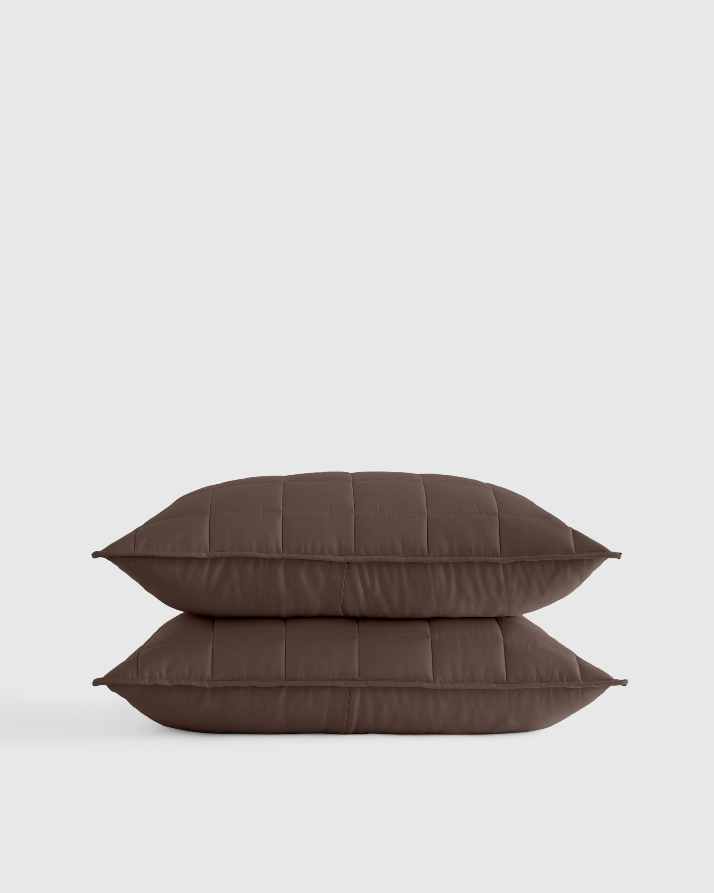 Espresso Bamboo Box Quilted Sham Set