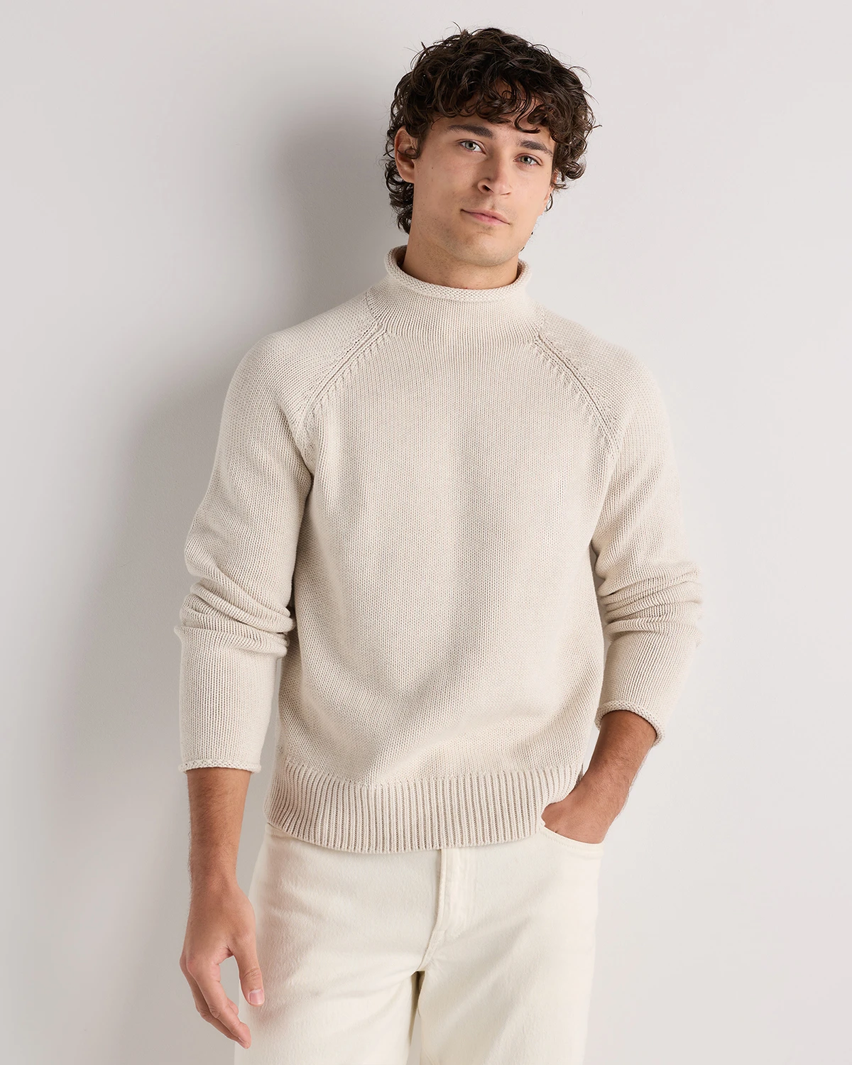 Men's 100% Organic Cotton Rollneck Sweater
