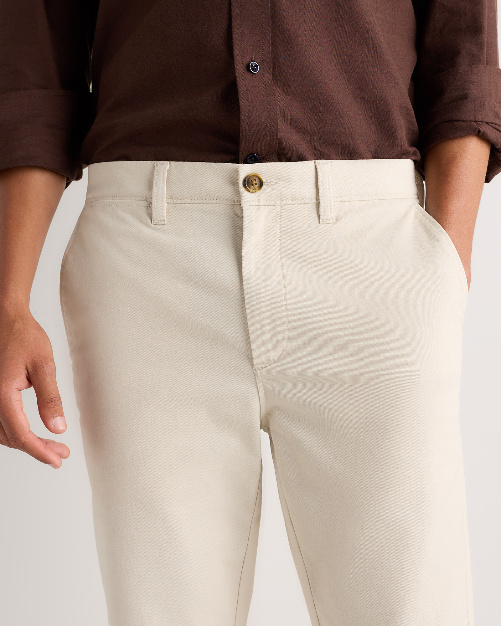 Men's Organic Cotton Stretch Chino Pants - Slim Fit