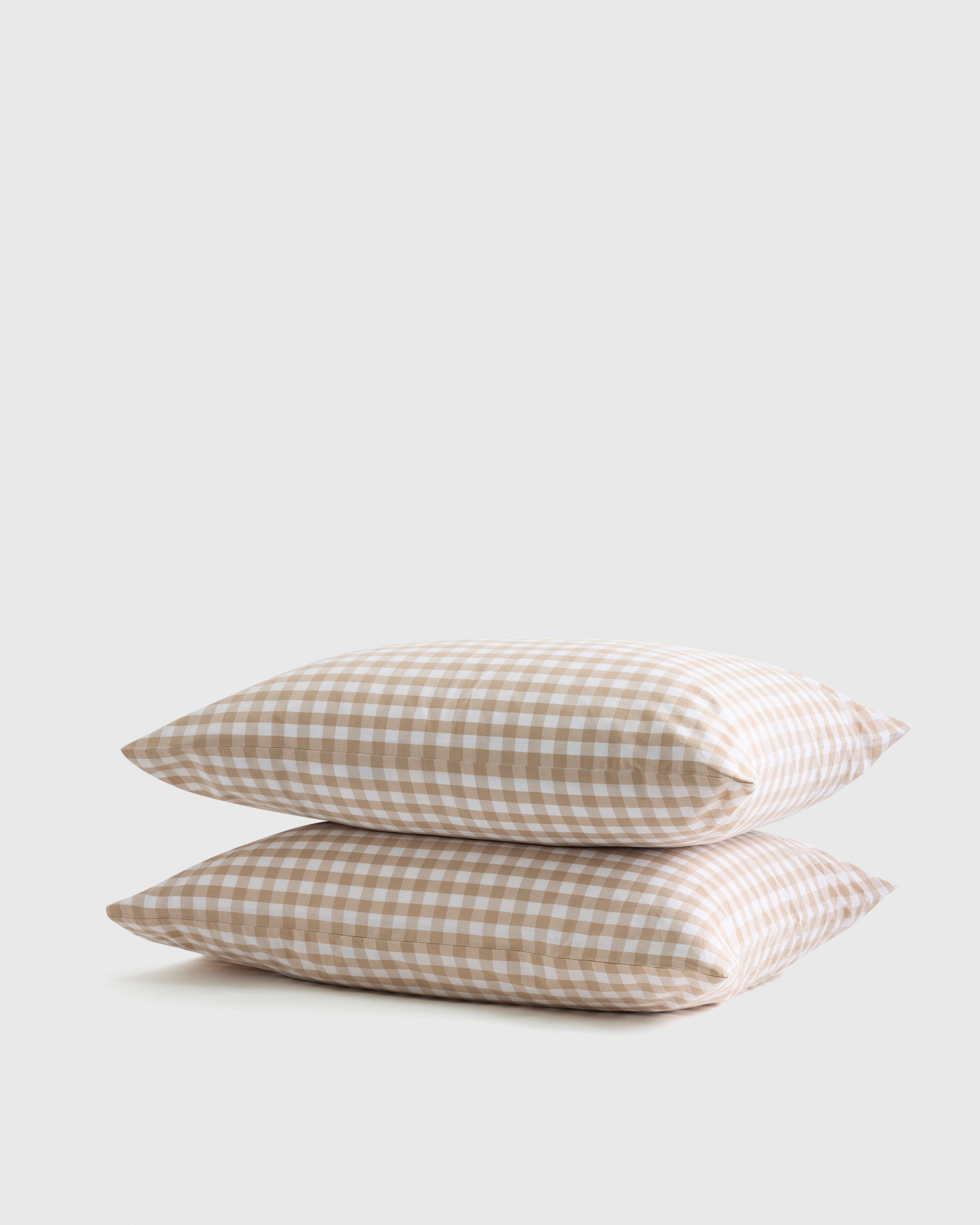 Cafe Classic Organic Percale Gingham Pillowcase Set