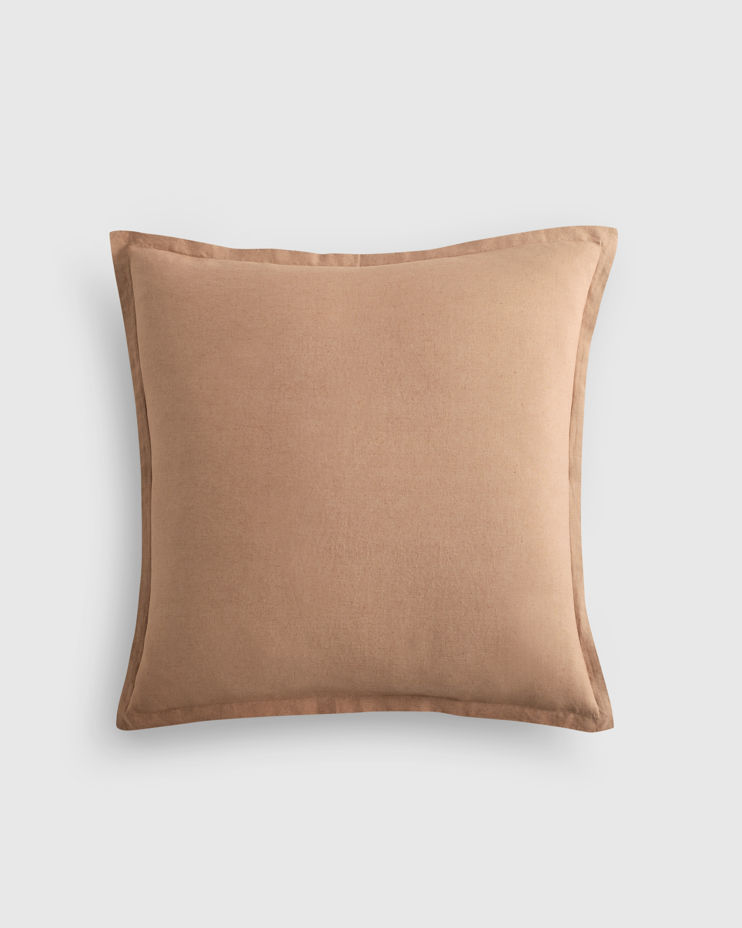European Linen Euro Sham, Euro, Latte