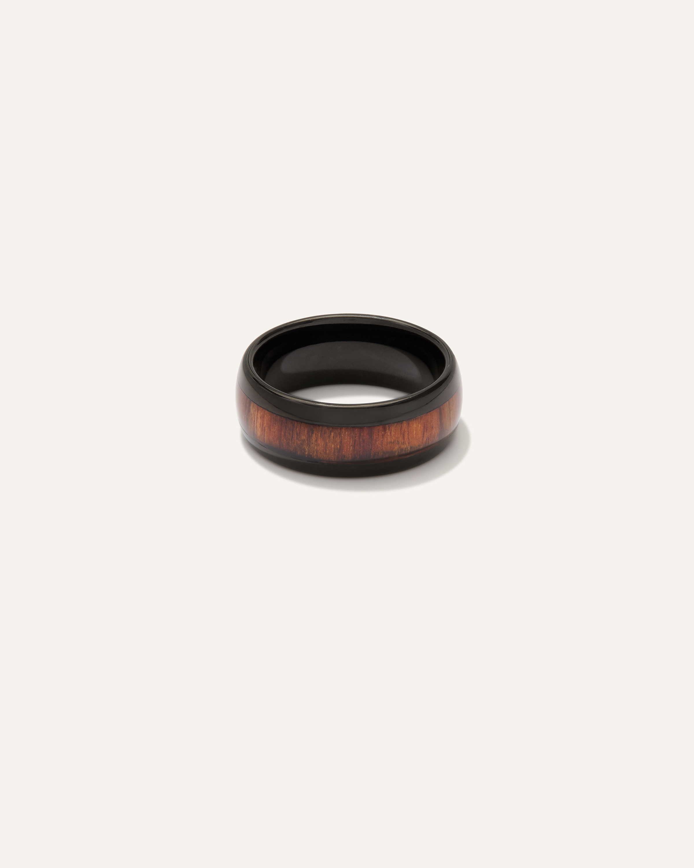 Quince Men's Tungsten Carbide Wood Inlay Band Rings, Size 10 In Multicolor