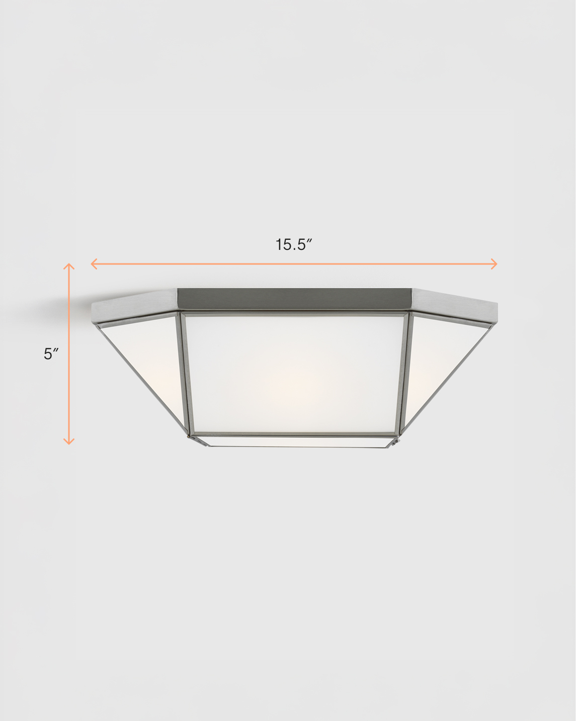 Geometric Steel Flush Mount - Thumbnail 5