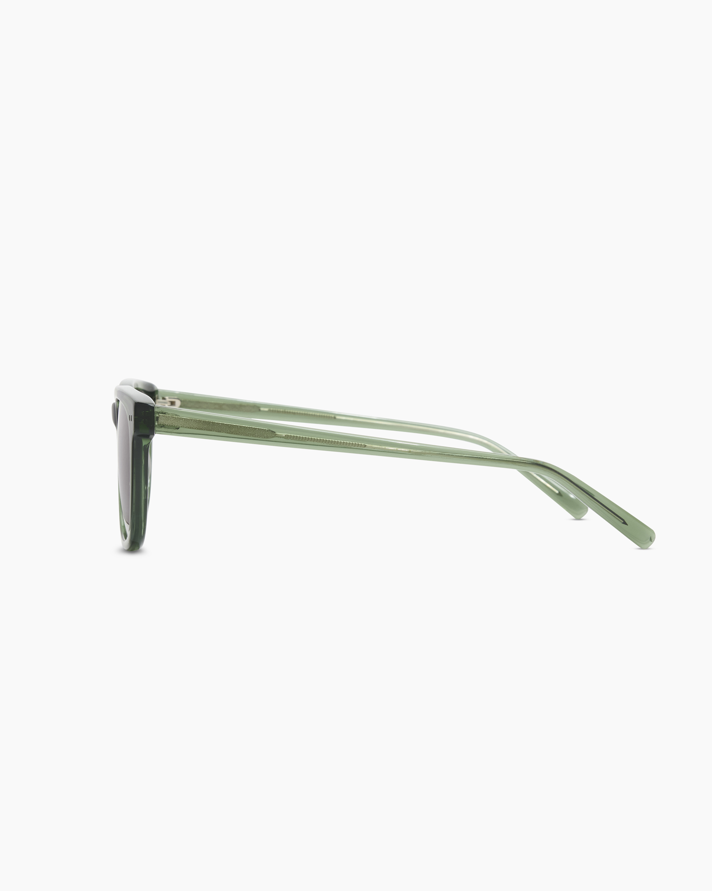 Athens Polarized Acetate Sunglasses in Clear Sage with Green  display picture 2